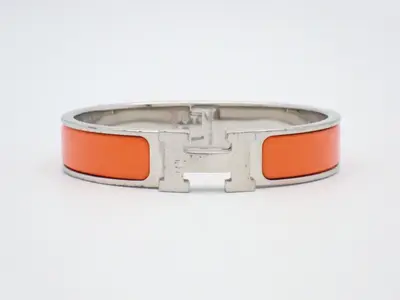 Bracelet, "Click H", Orange, Wrist circumference approx. 16cm