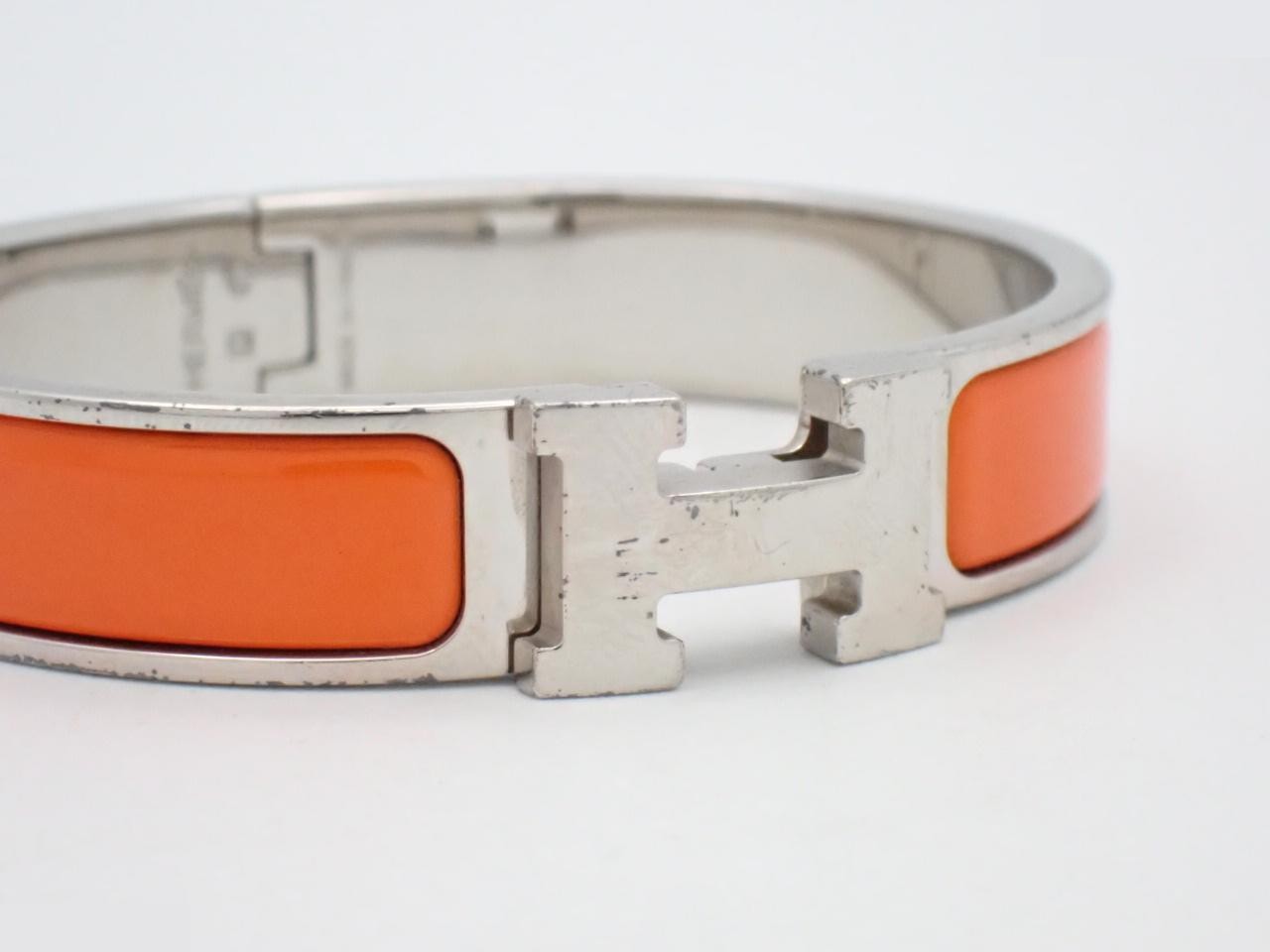 Bracelet, "Click H", Orange, Wrist circumference approx. 16cm — view 3