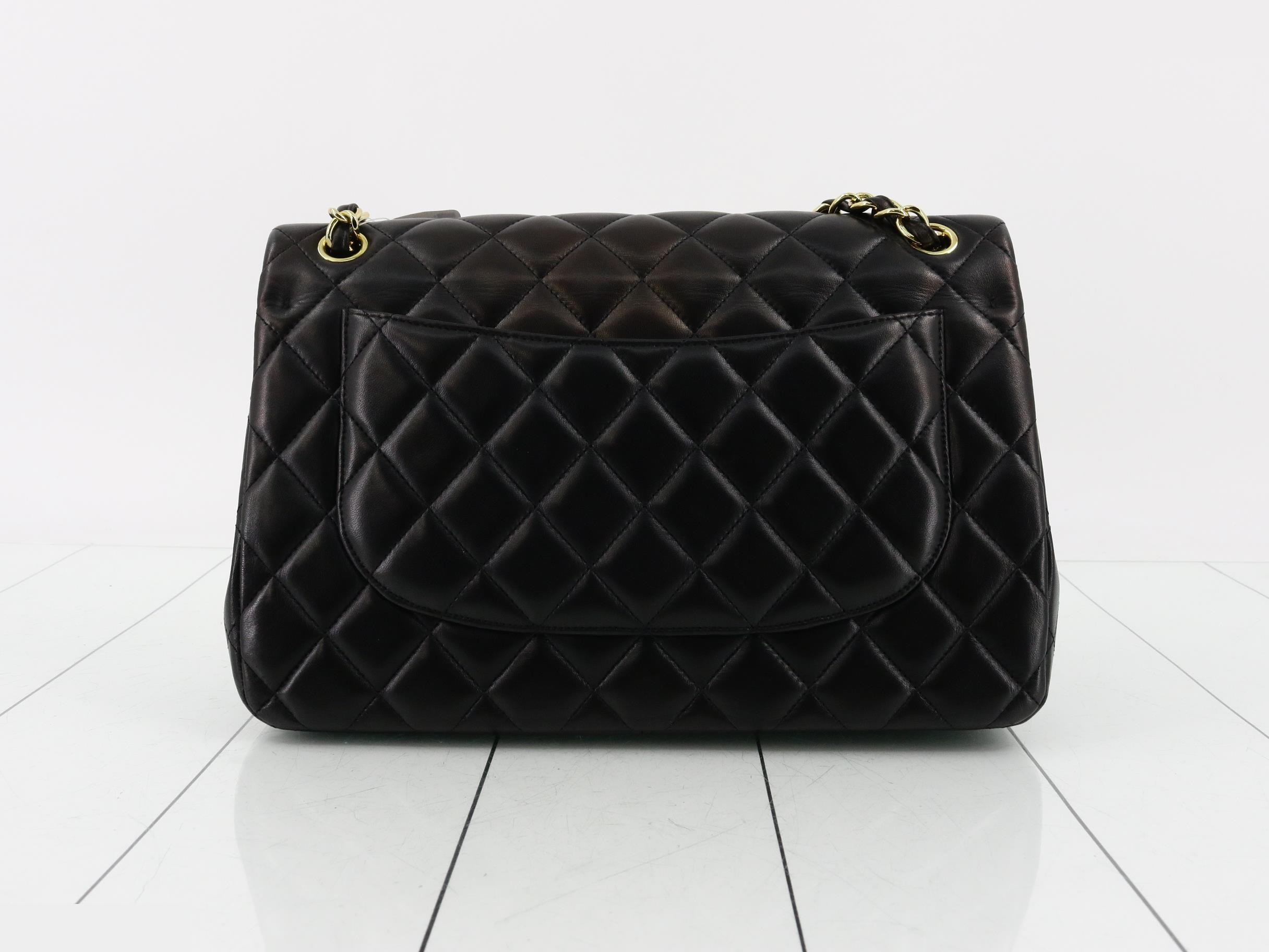 Matelassé Lambskin Double Flap Double Chain Shoulder Bag — view 2