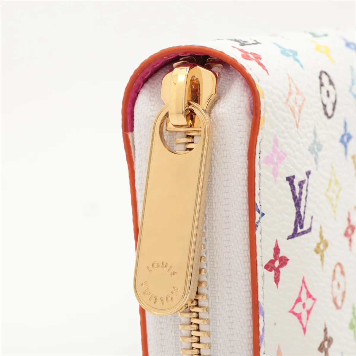 LV×TM Multicolor Zippy Wallet M13922 Bronze Round Zip Wallet RFID Reactive — view 14