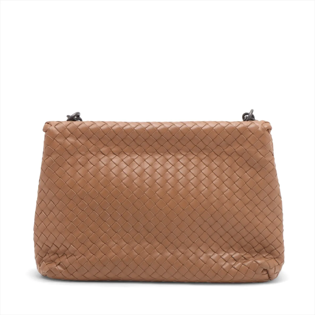 Intrecciato Chain Shoulder Bag Beige with Mirror — view 2