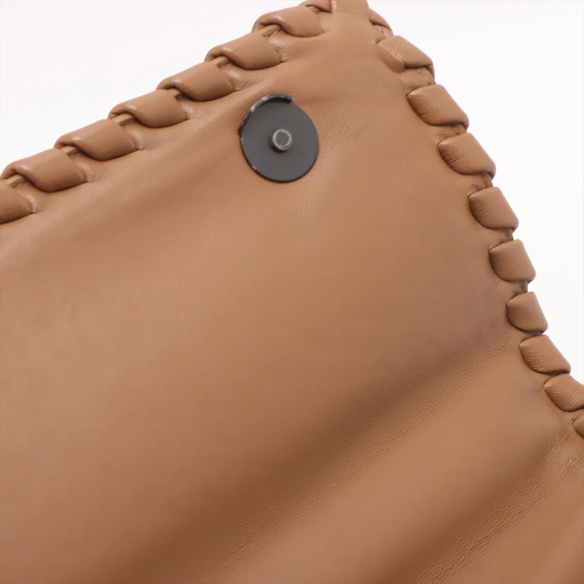 Intrecciato Chain Shoulder Bag Beige with Mirror — view 14