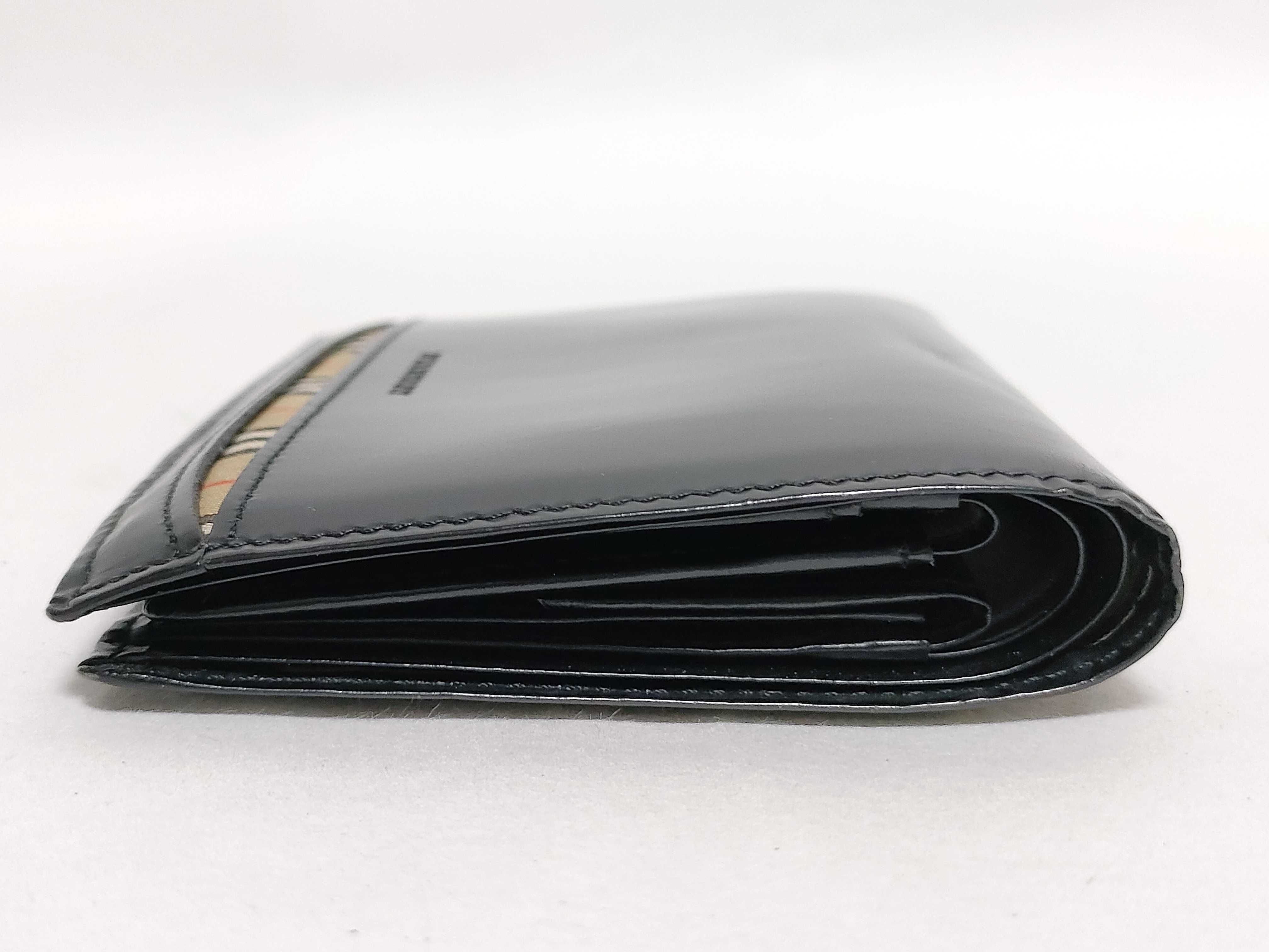 Leather Check Folding Wallet — view 3