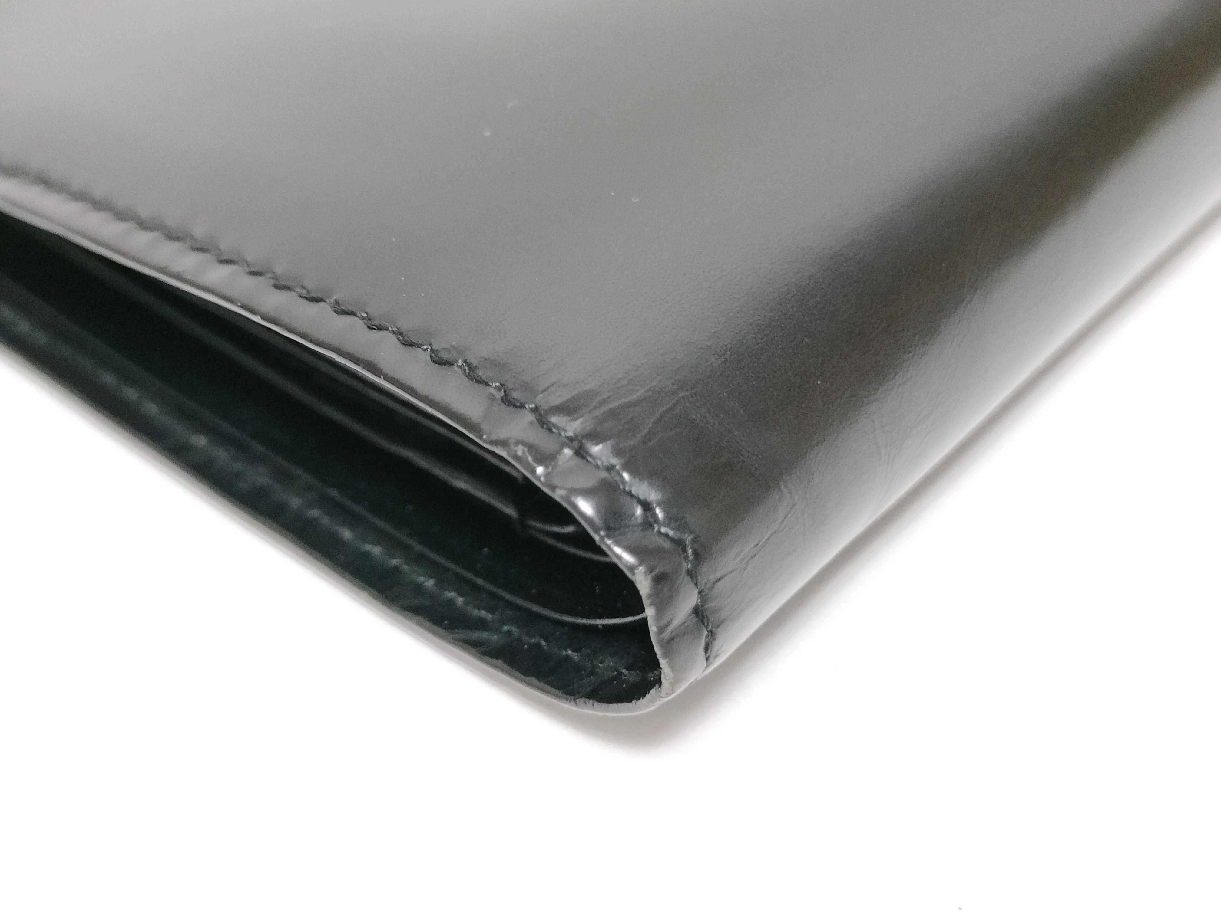Leather Check Folding Wallet — view 4