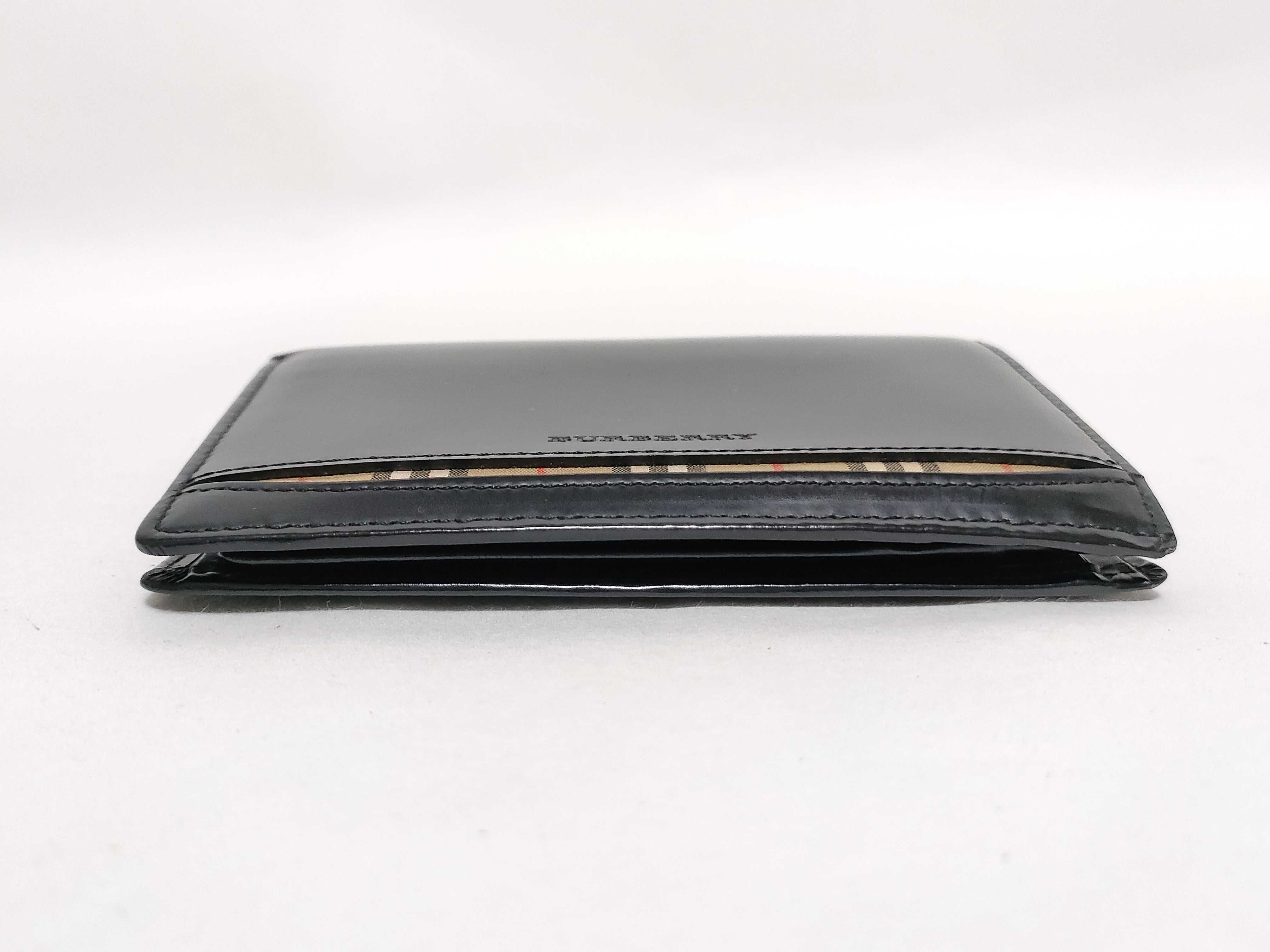 Leather Check Folding Wallet — view 5
