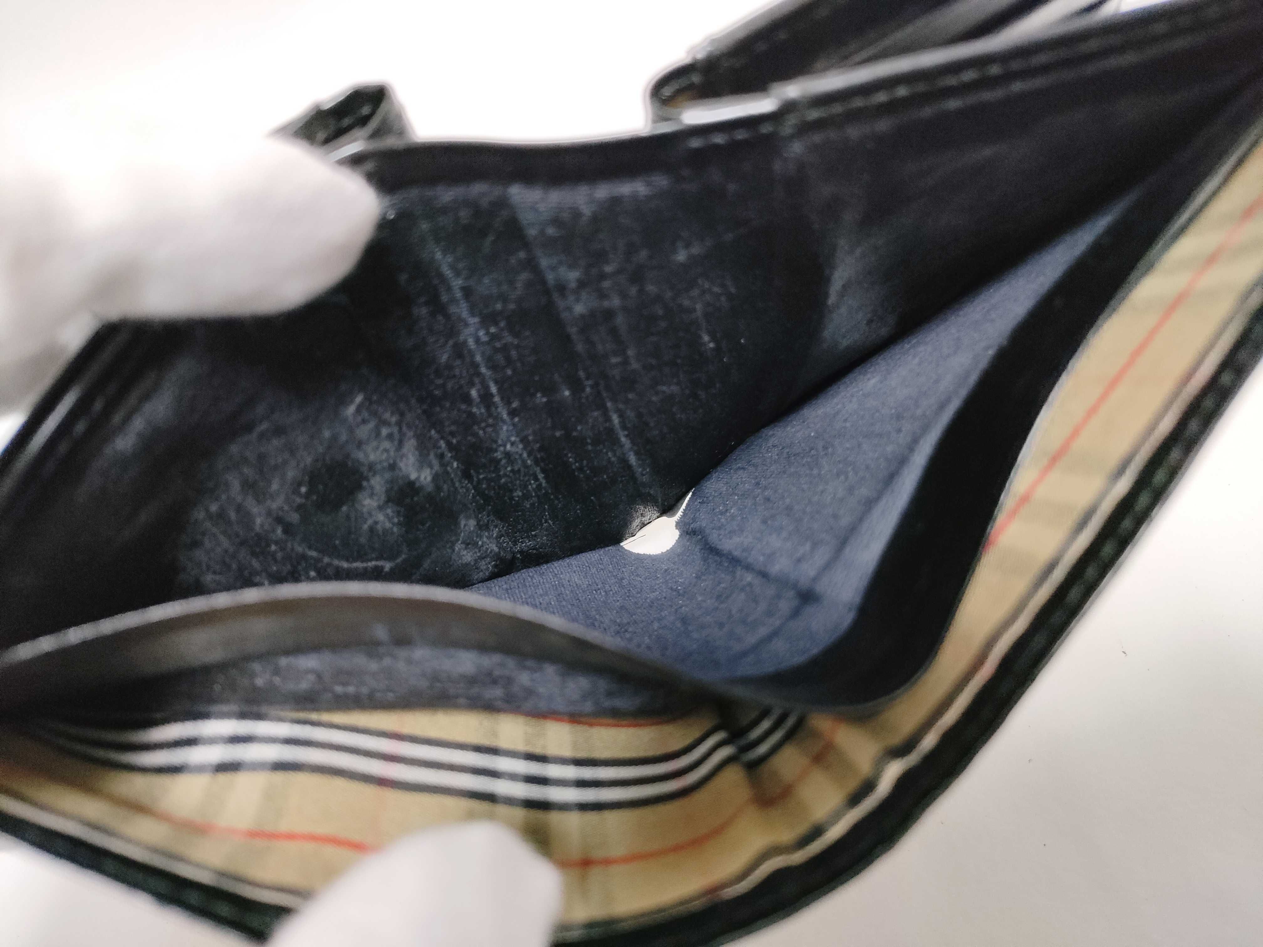 Leather Check Folding Wallet — view 10