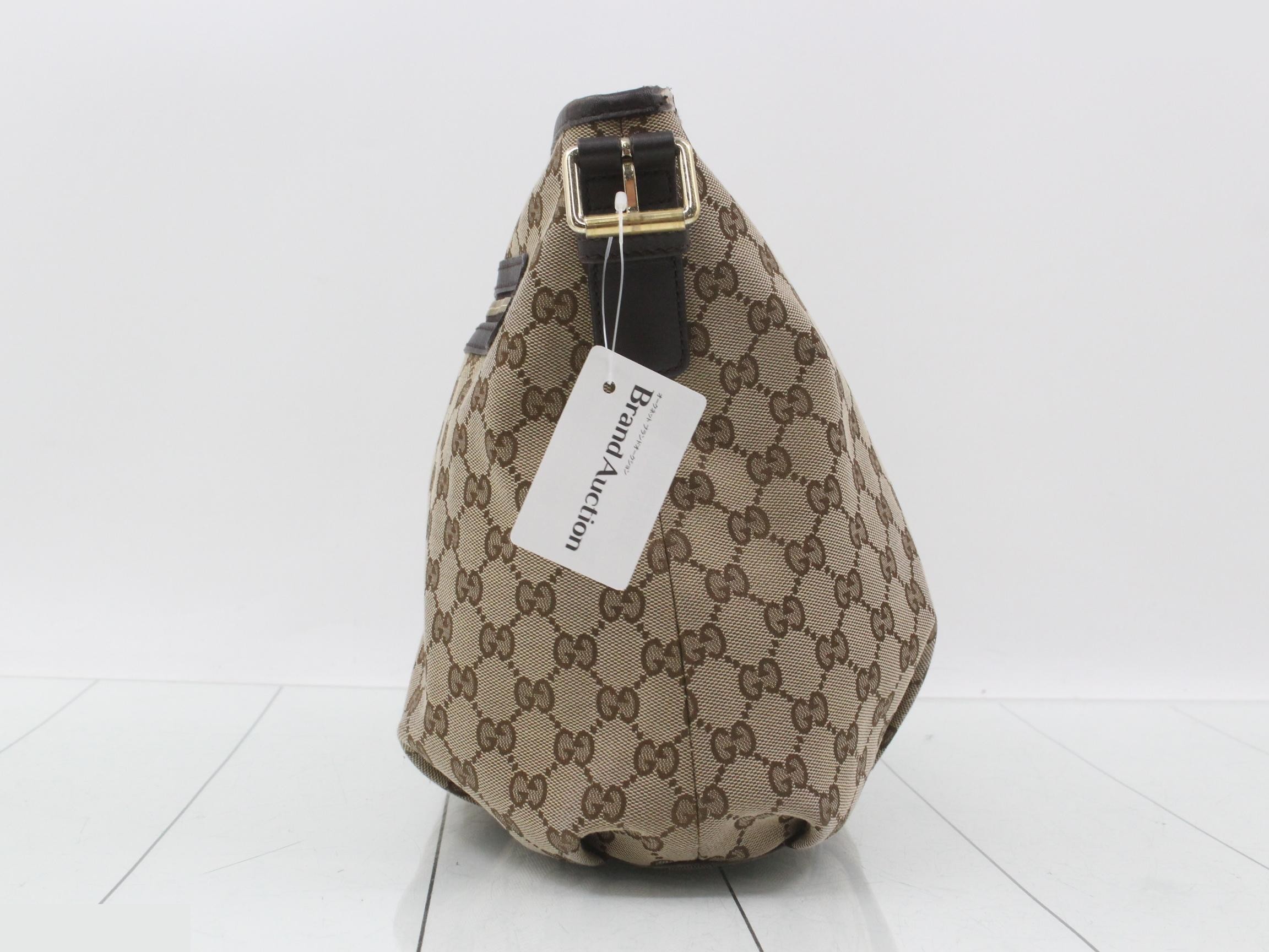 Canvas Shoulder Bag, Brown, 388930, 527066 — view 3