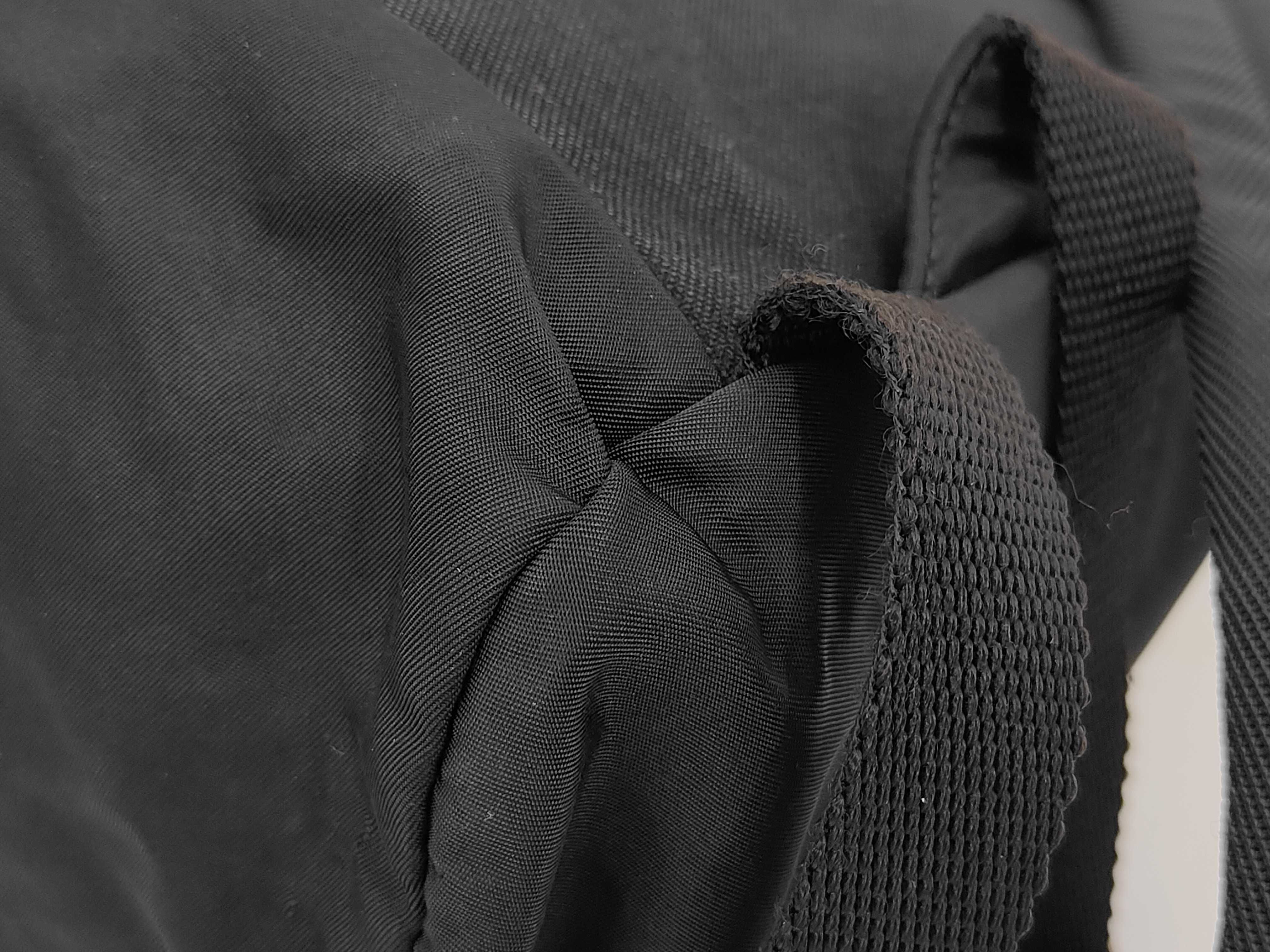 nylon backpack with triangular logo, black. — view 3