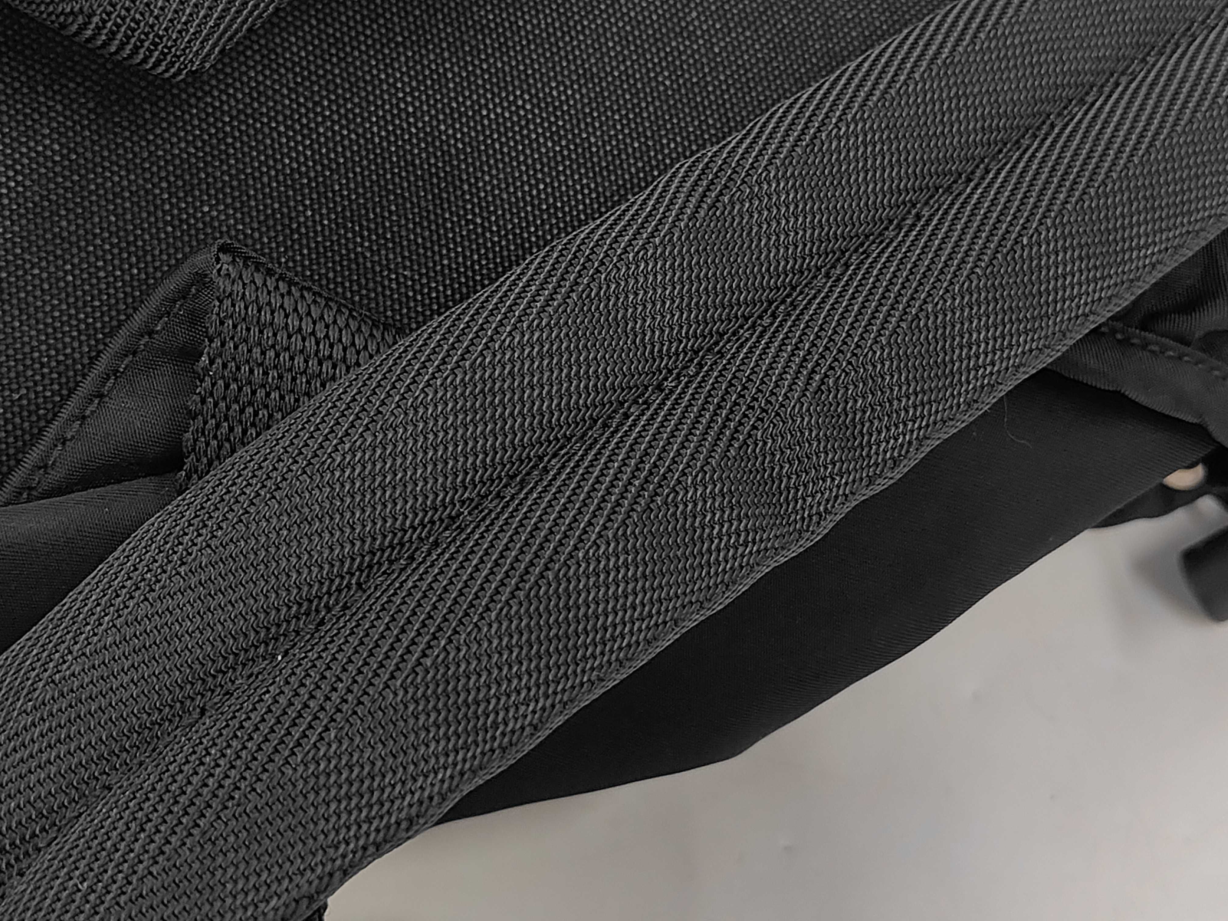 nylon backpack with triangular logo, black. — view 6