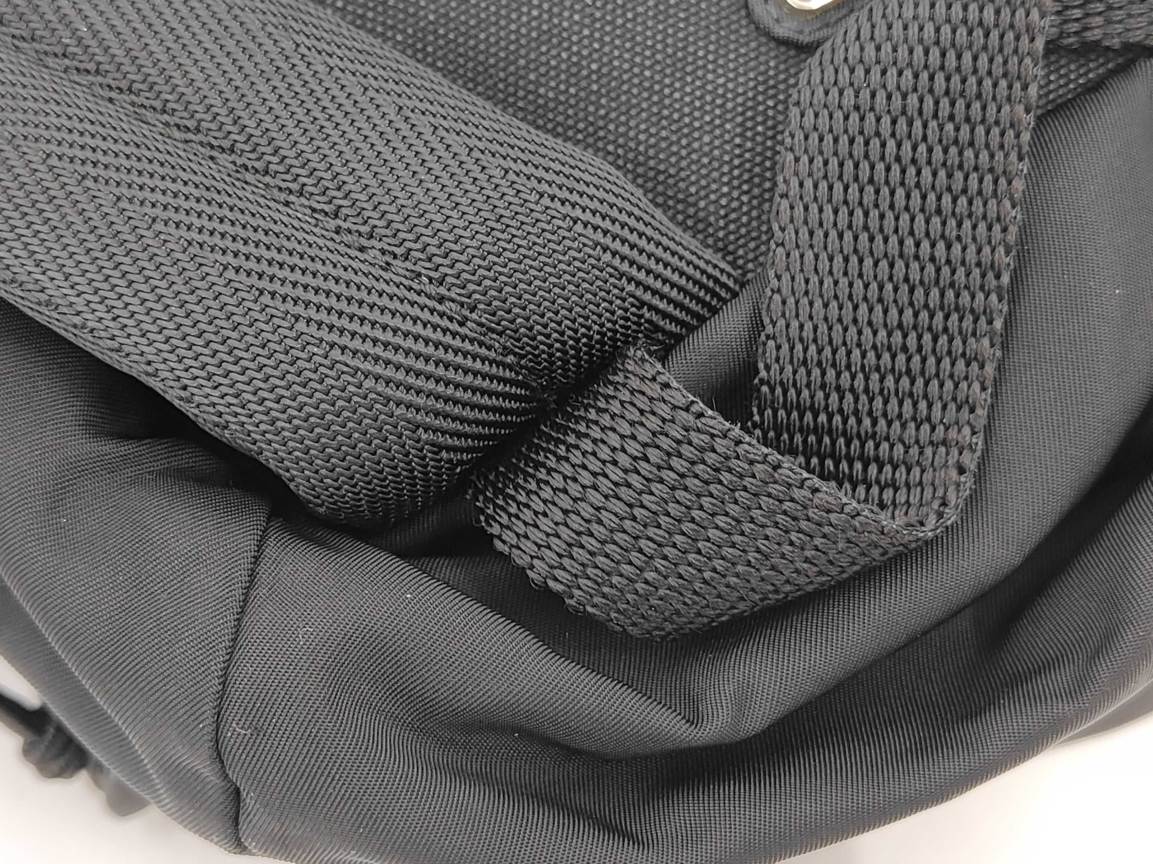 nylon backpack with triangular logo, black. — view 7