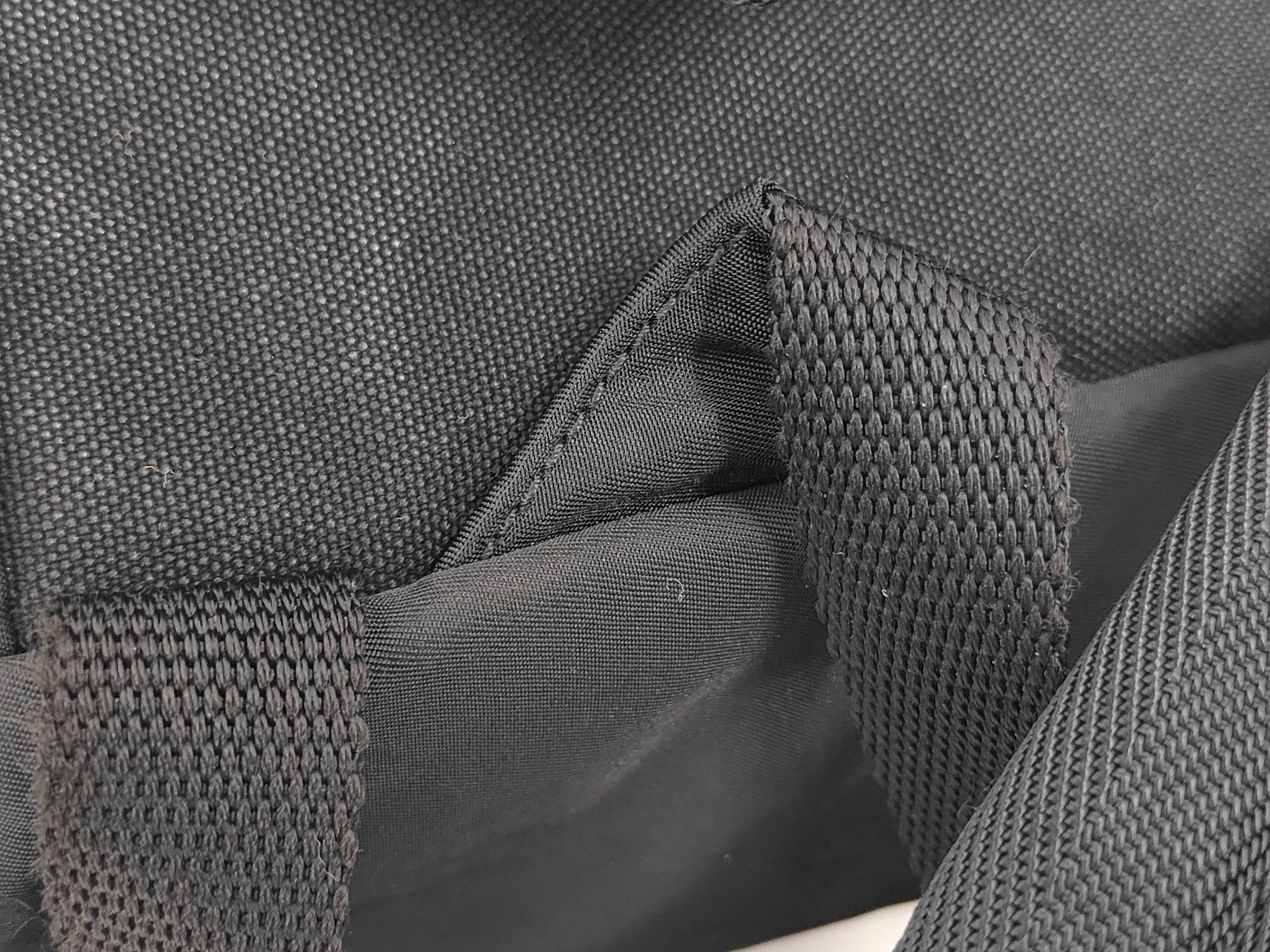 nylon backpack with triangular logo, black. — view 8