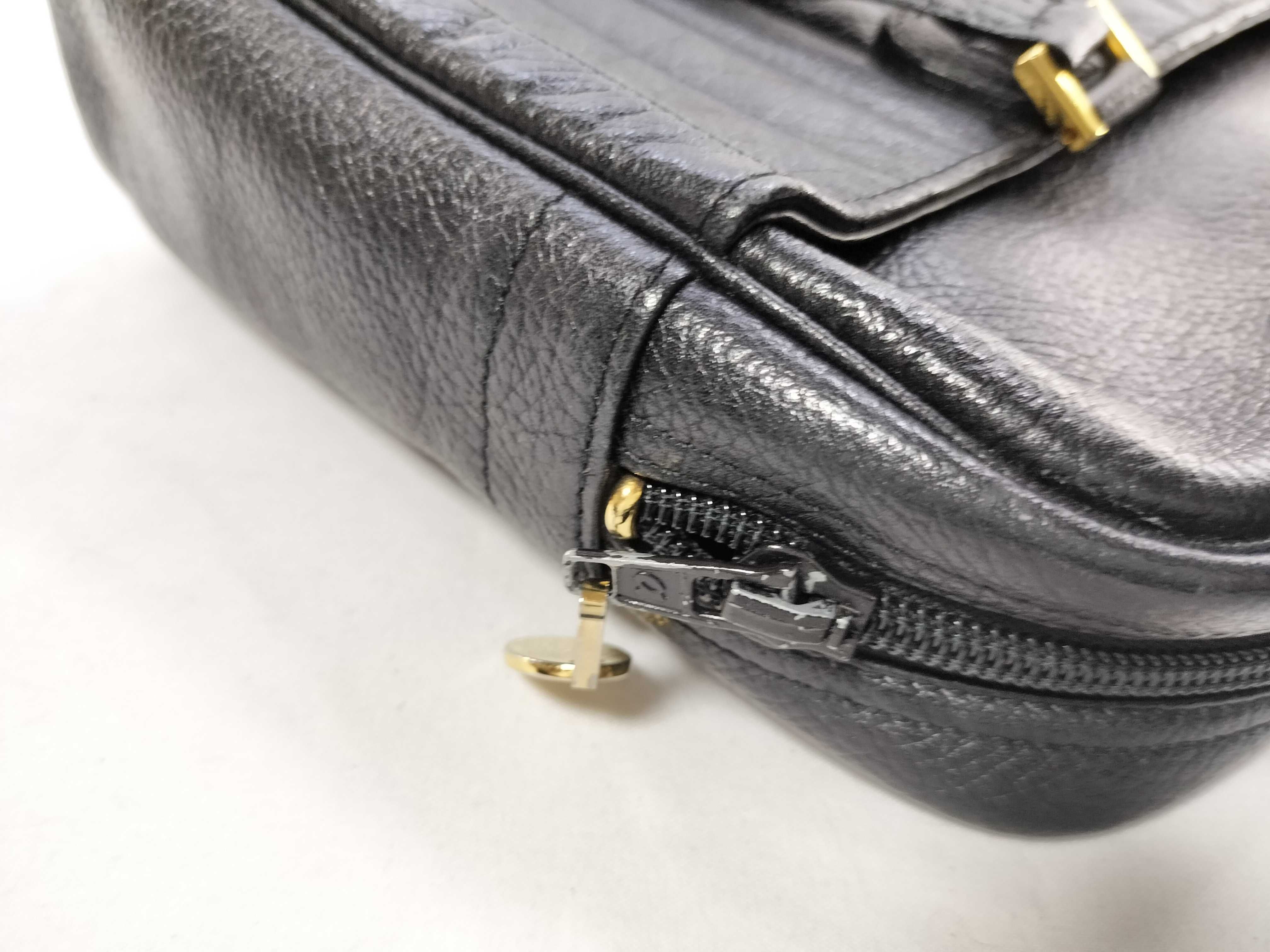 old leather tote bag — view 12