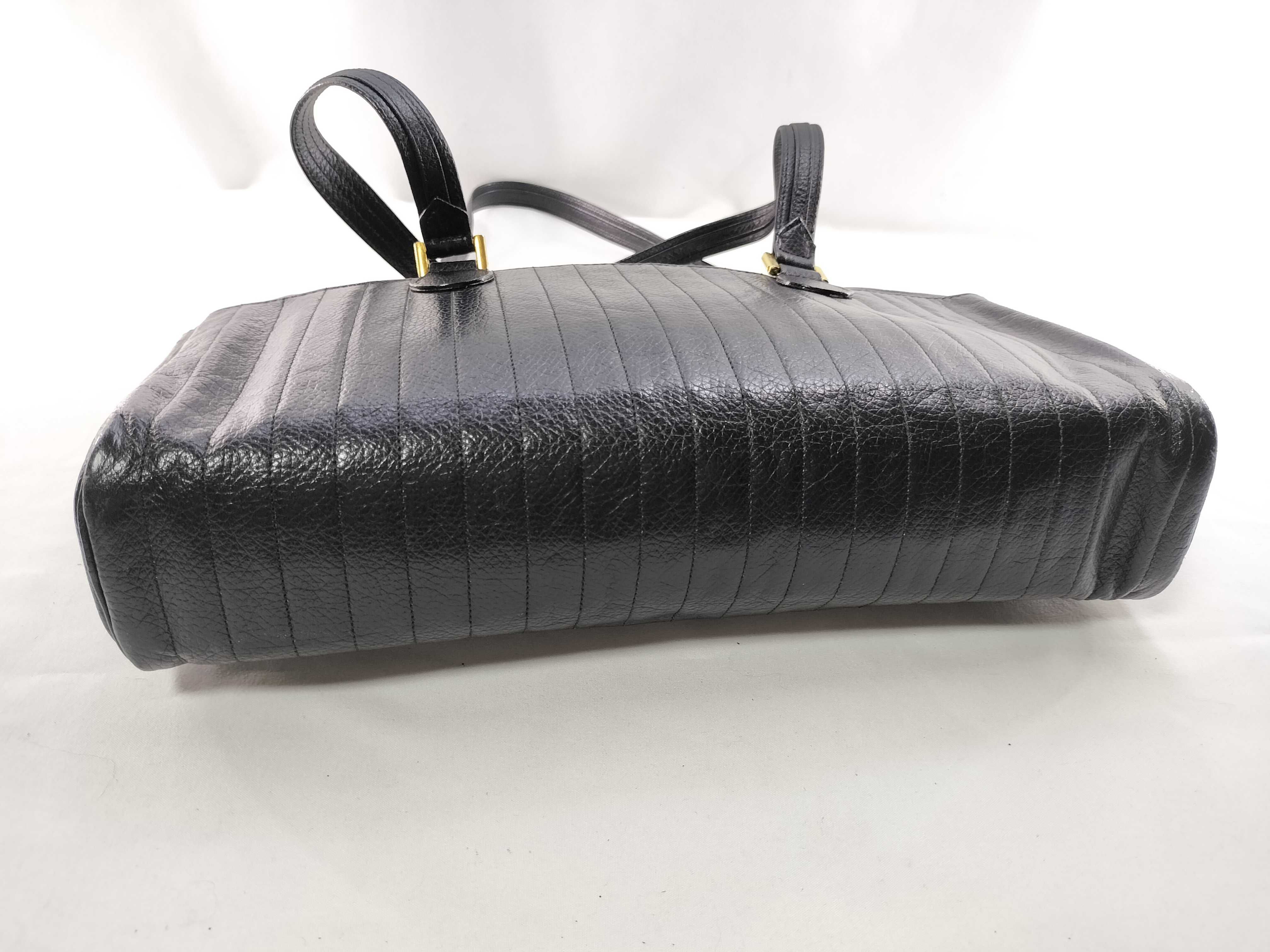 old leather tote bag — view 8