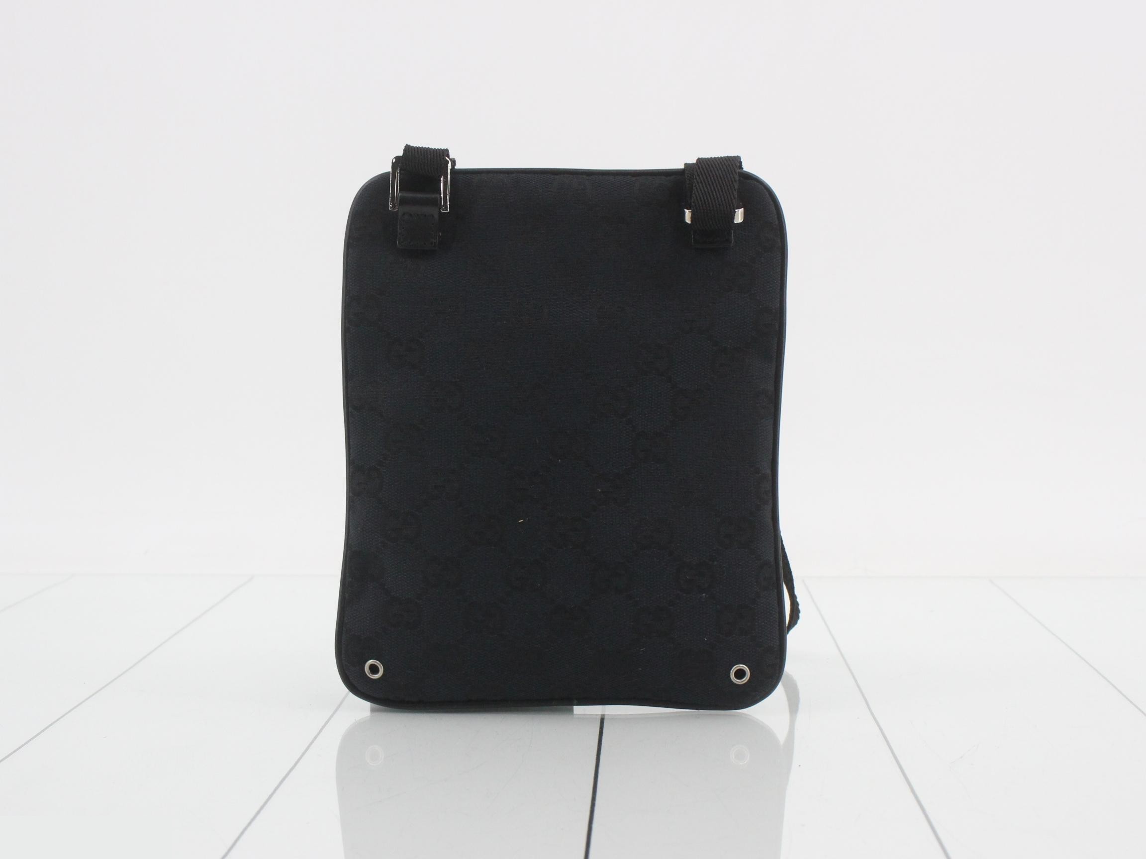 GG Canvas Shoulder Bag, Black Canvas — view 2