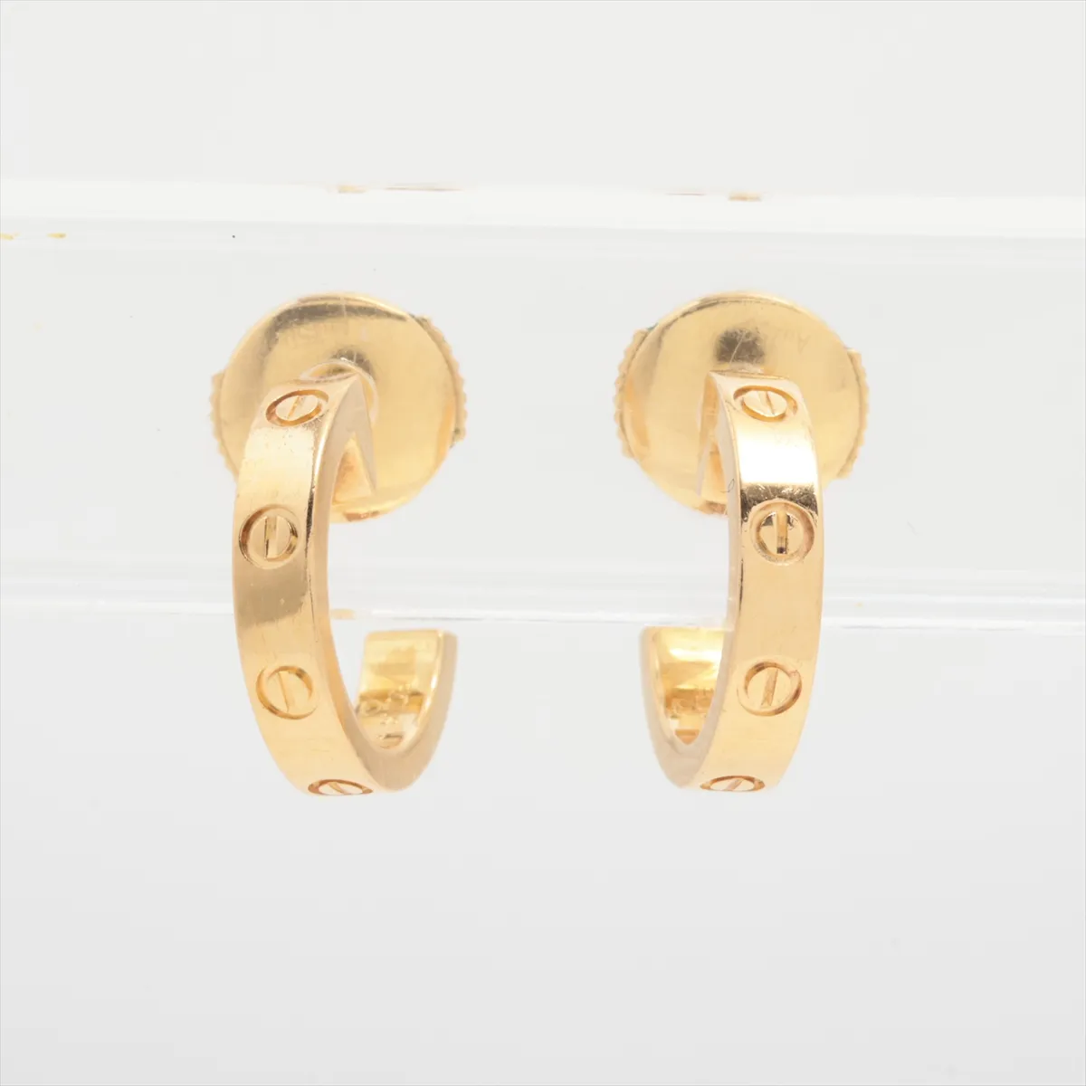 Mini Love Earrings, 750 (Yellow Gold), 3.7g, SG4249. Metal has — view 2