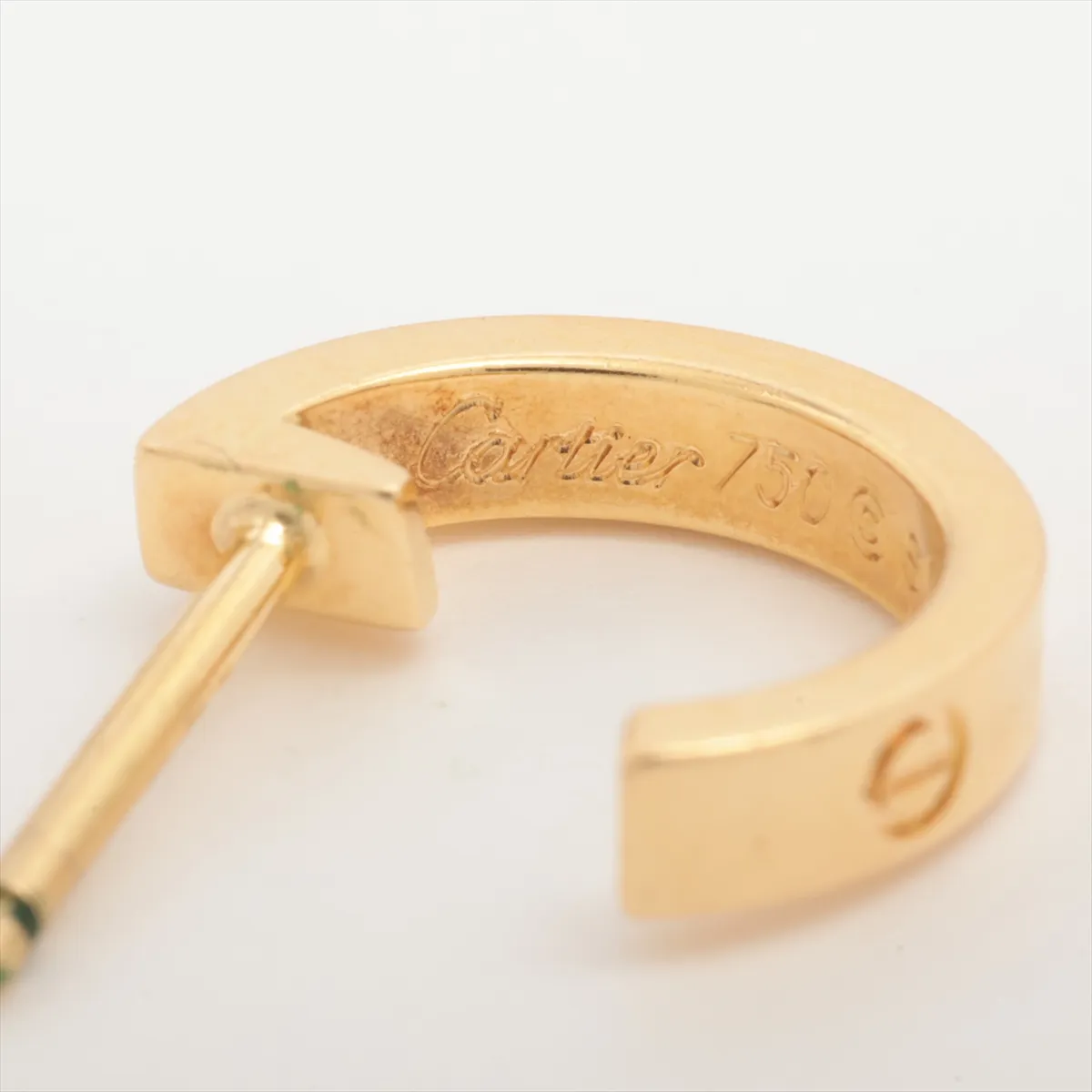Mini Love Earrings, 750 (Yellow Gold), 3.7g, SG4249. Metal has — view 5
