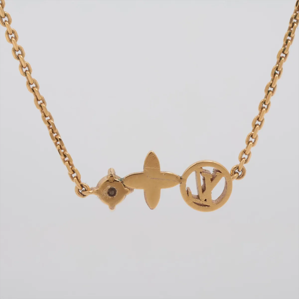 M00368 Collier Petit Louis LE3272 Necklace, GP Gold. Shows signs of wear, — view 2