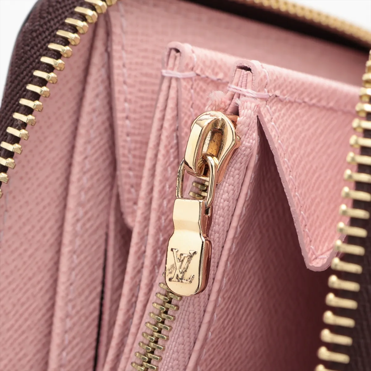 Monogram Zippy Wallet M41894 Rose Ballerine Round Zip Wallet (RFID detected) — view 12
