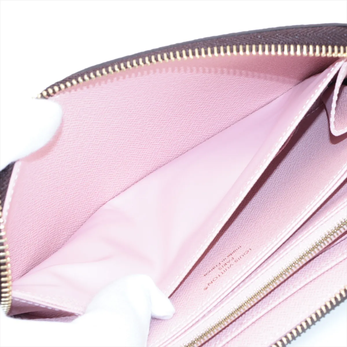 Monogram Zippy Wallet M41894 Rose Ballerine Round Zip Wallet (RFID detected) — view 4
