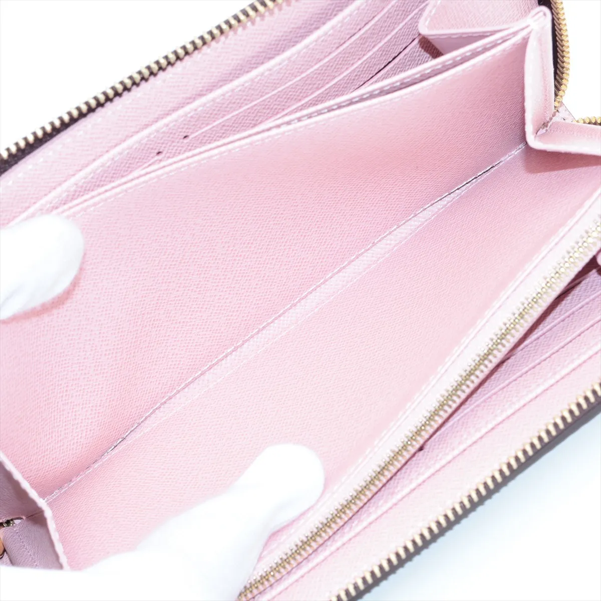 Monogram Zippy Wallet M41894 Rose Ballerine Round Zip Wallet (RFID detected) — view 7