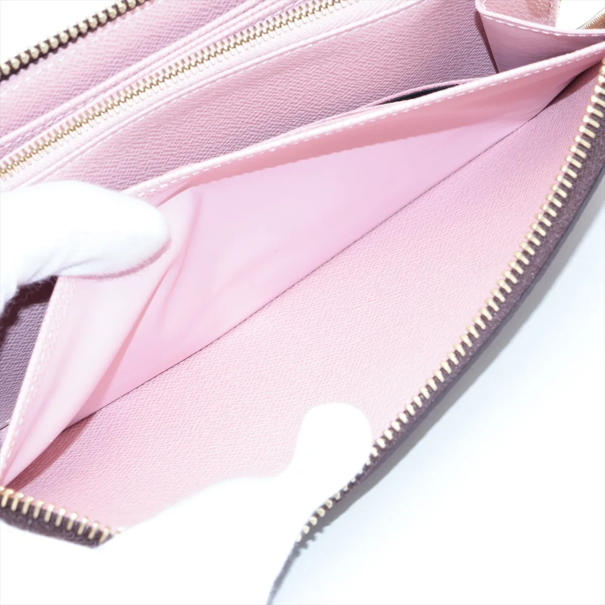 Monogram Zippy Wallet M41894 Rose Ballerine Round Zip Wallet (RFID detected) — view 9