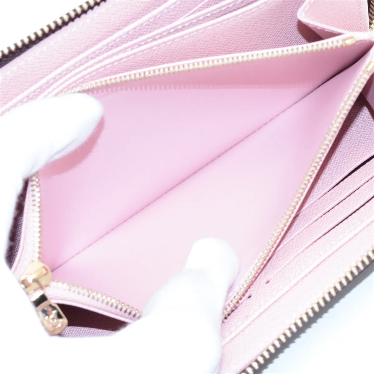 Monogram Zippy Wallet M41894 Rose Ballerine Round Zip Wallet (RFID detected) — view 10