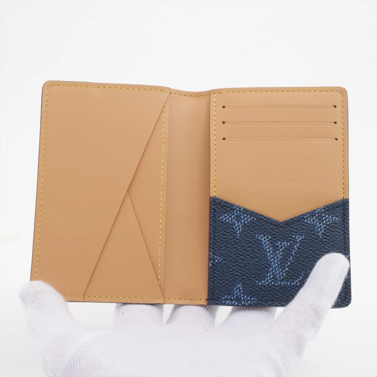 Monogram Heritage Organizer de Poche Model Number Navy M26841RFID Reactive — view 3