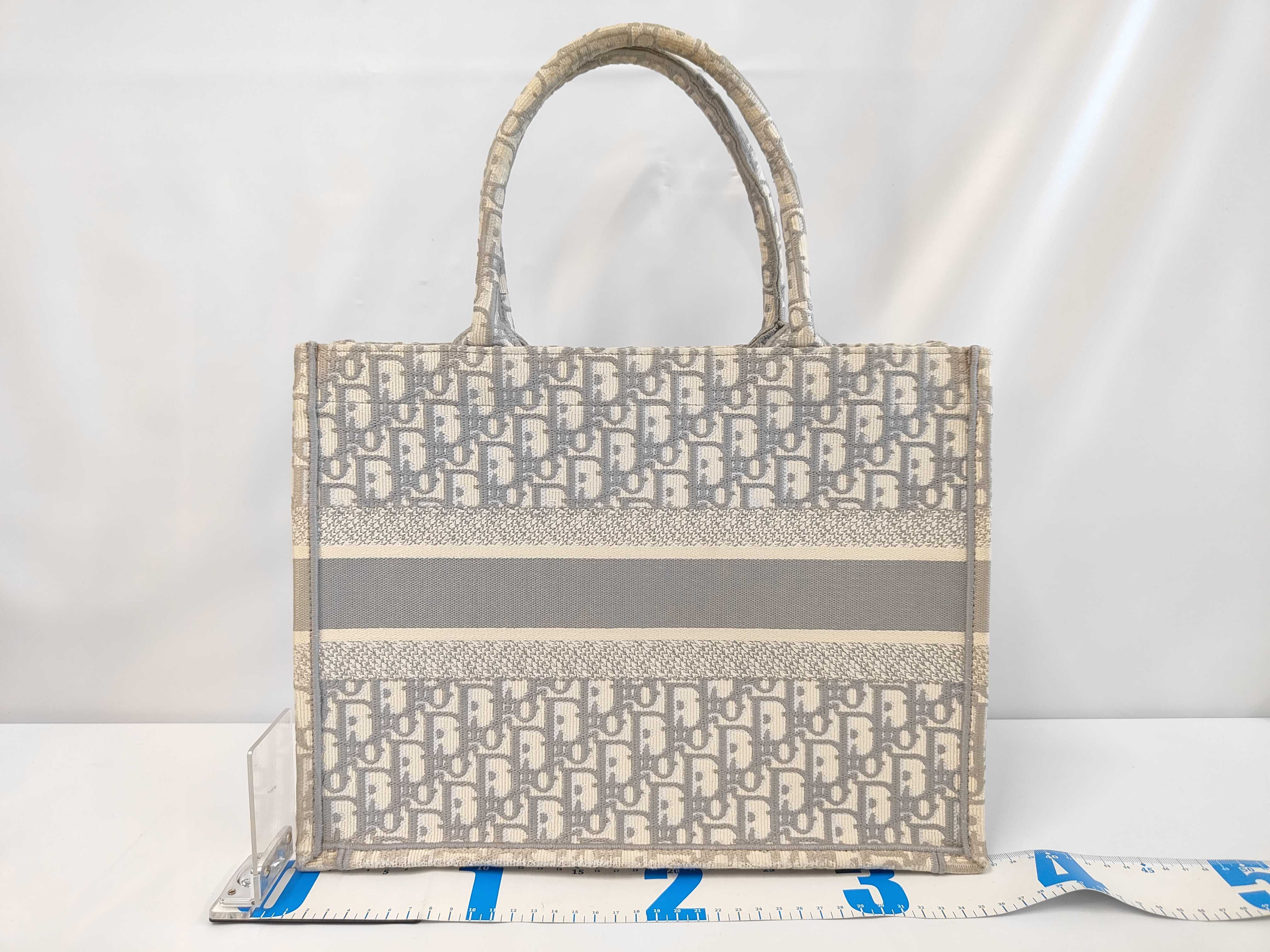 Grey Oblique Book Tote M1296ZRIW_M20I Tote Bag — view 2
