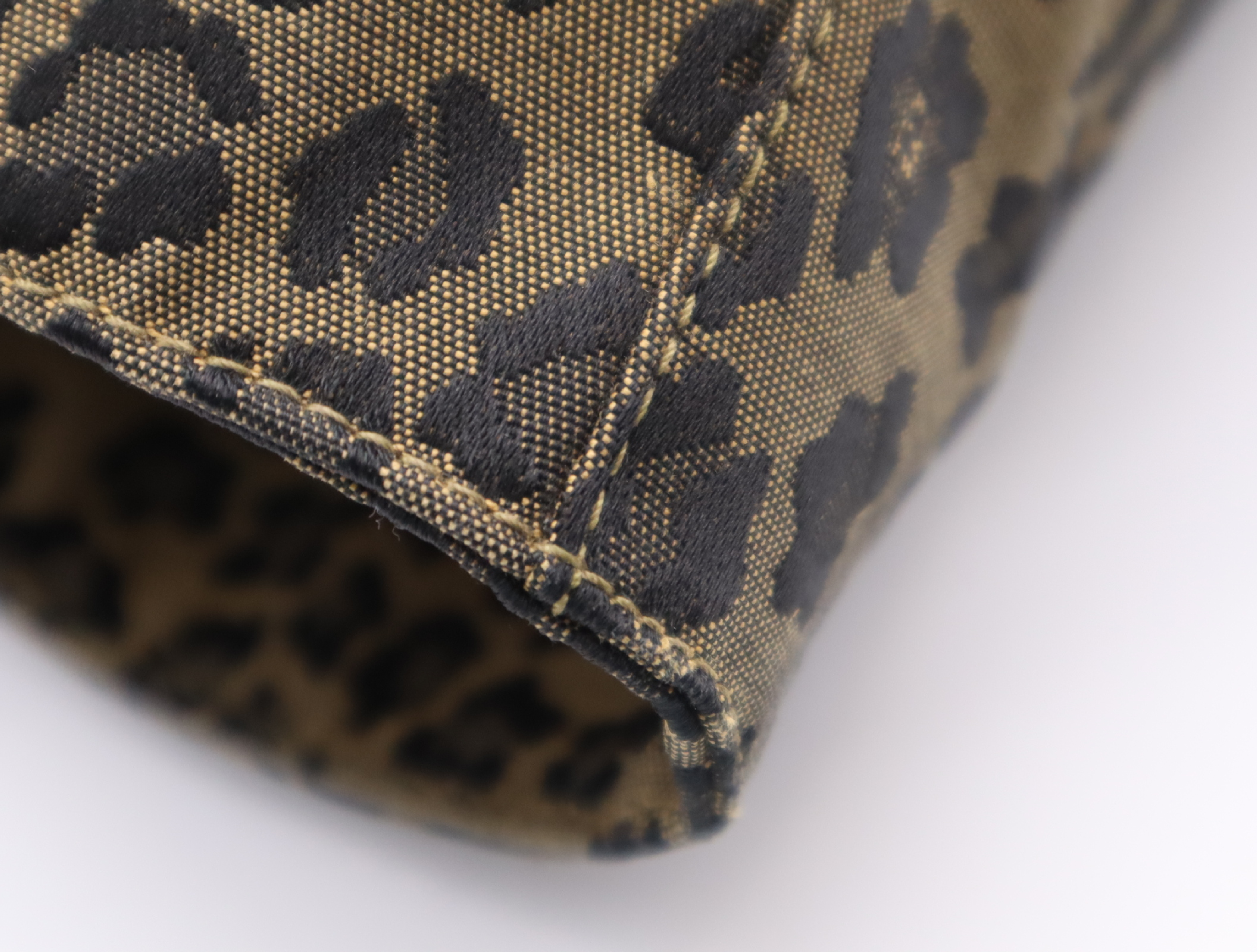 canvas leopard print handbag — view 11