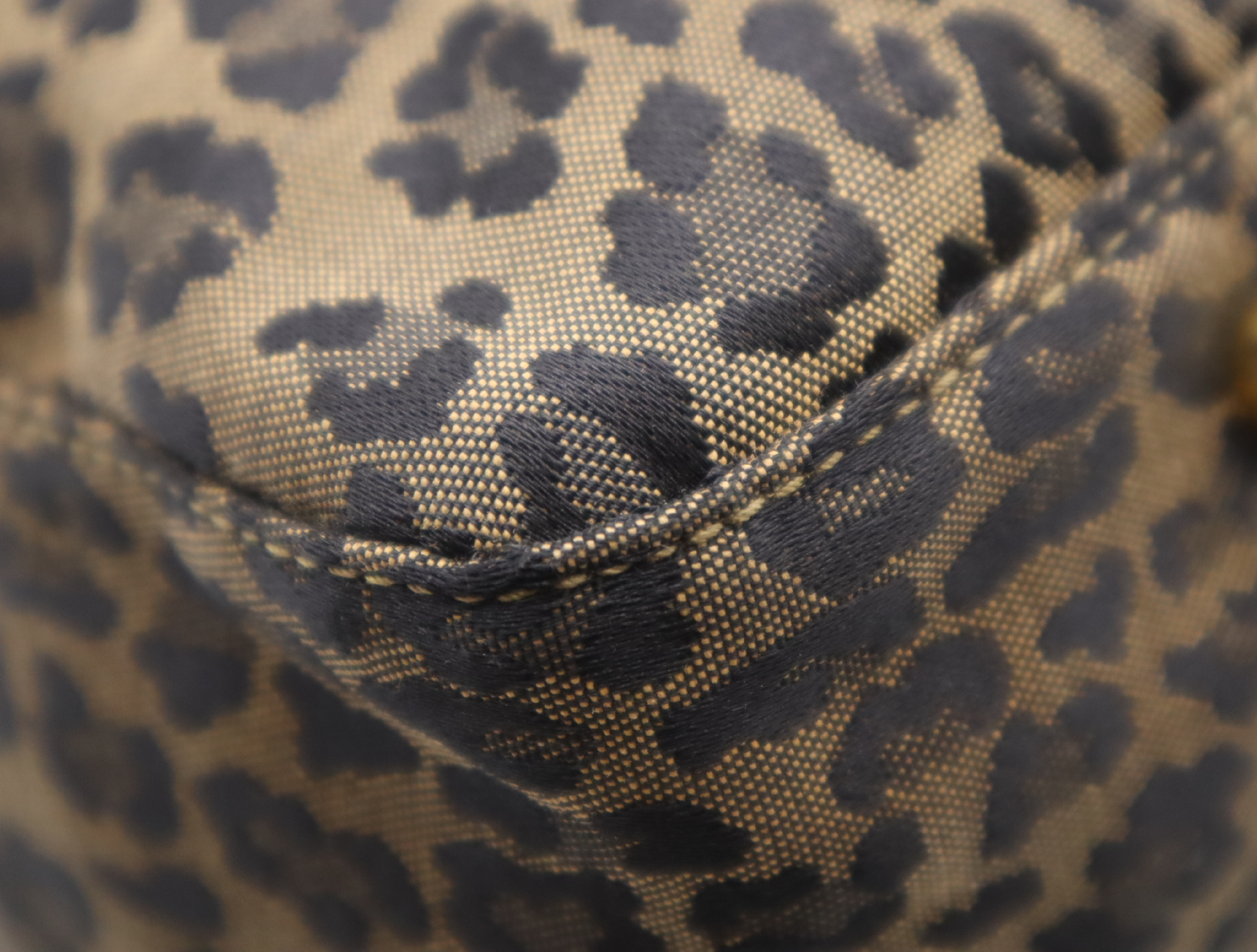canvas leopard print handbag — view 6