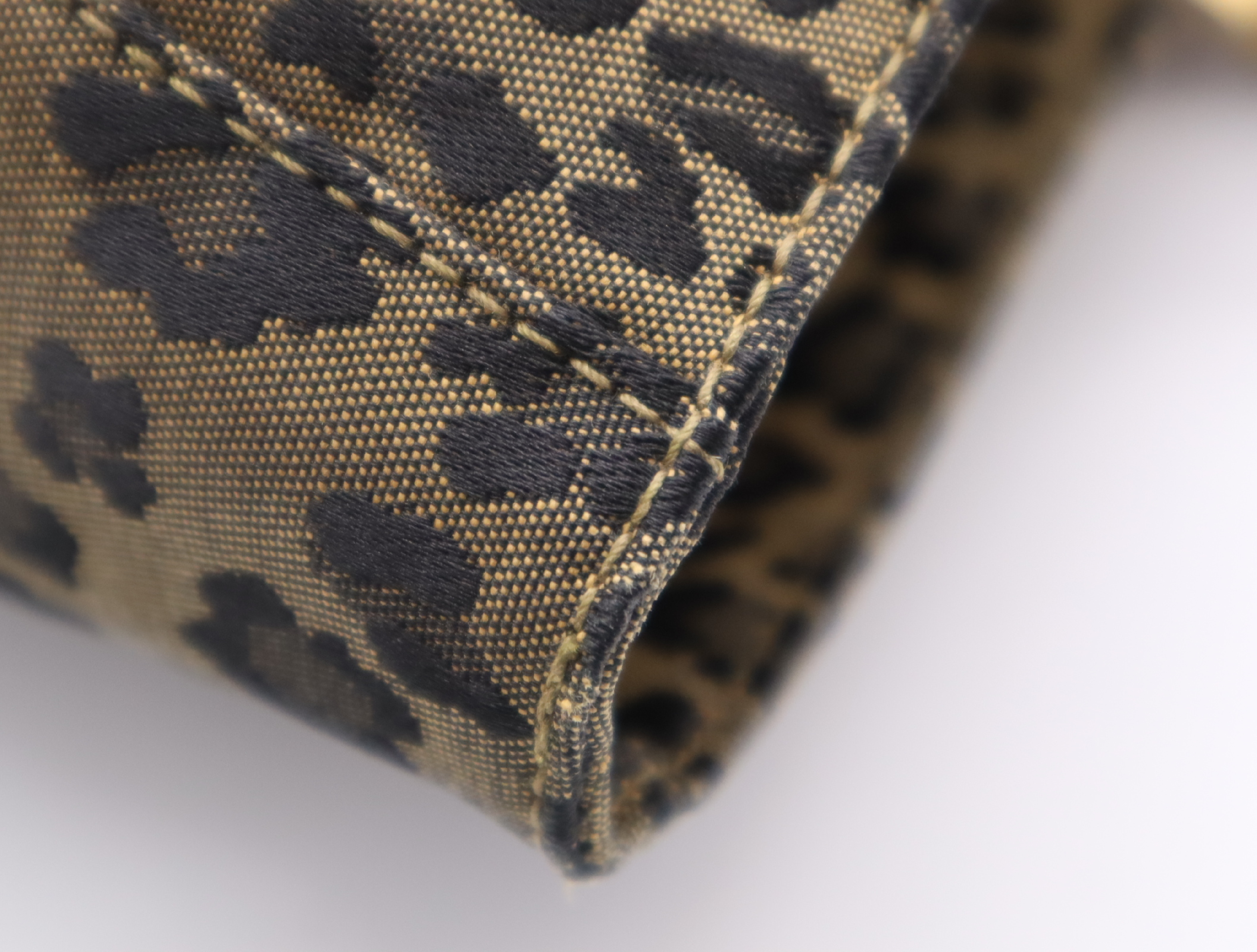 canvas leopard print handbag — view 8