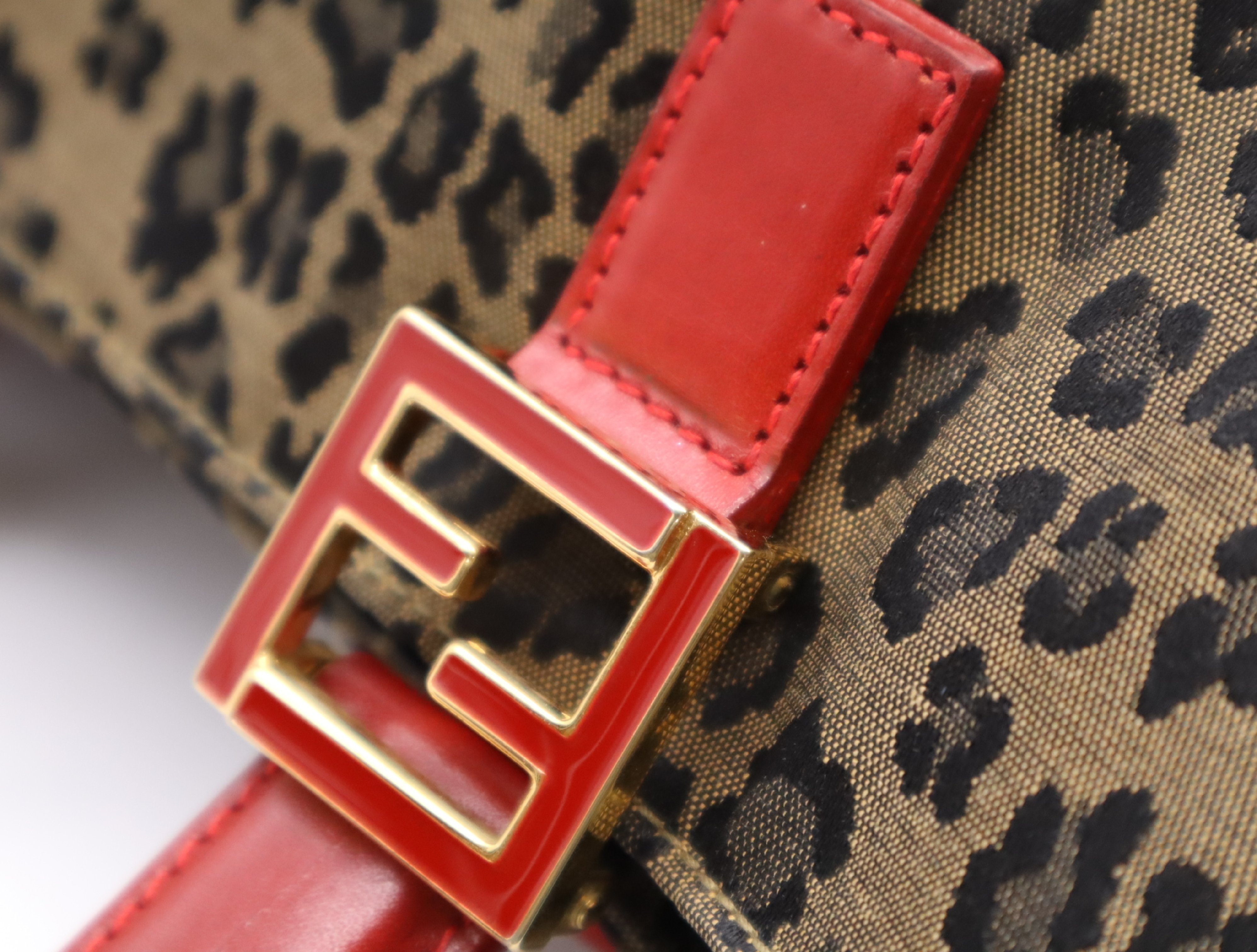 canvas leopard print handbag — view 10