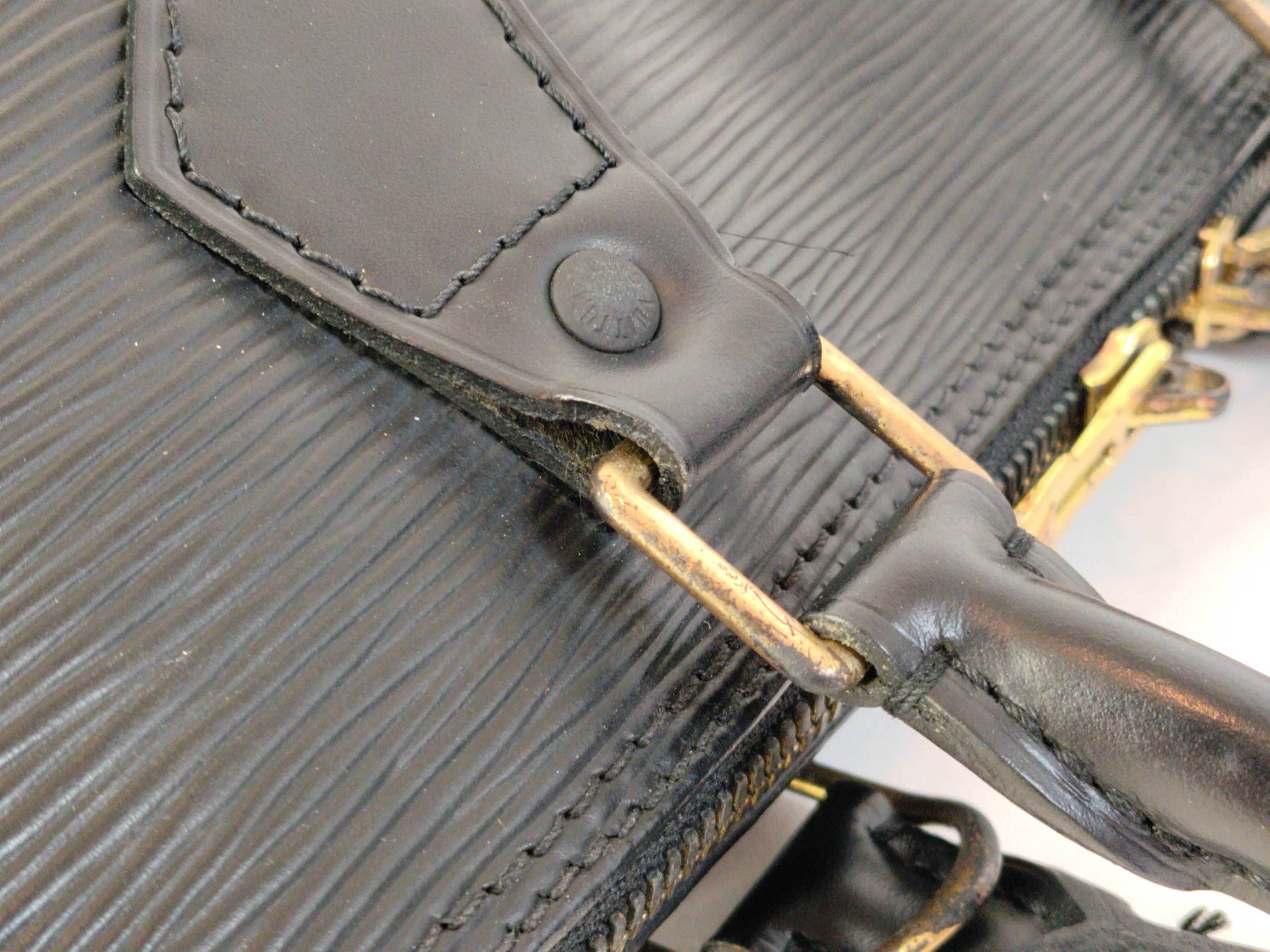 Epi M52142 Alma PM Epi Black Handbag — view 6