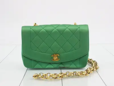 Diana Satin Shoulder Bag