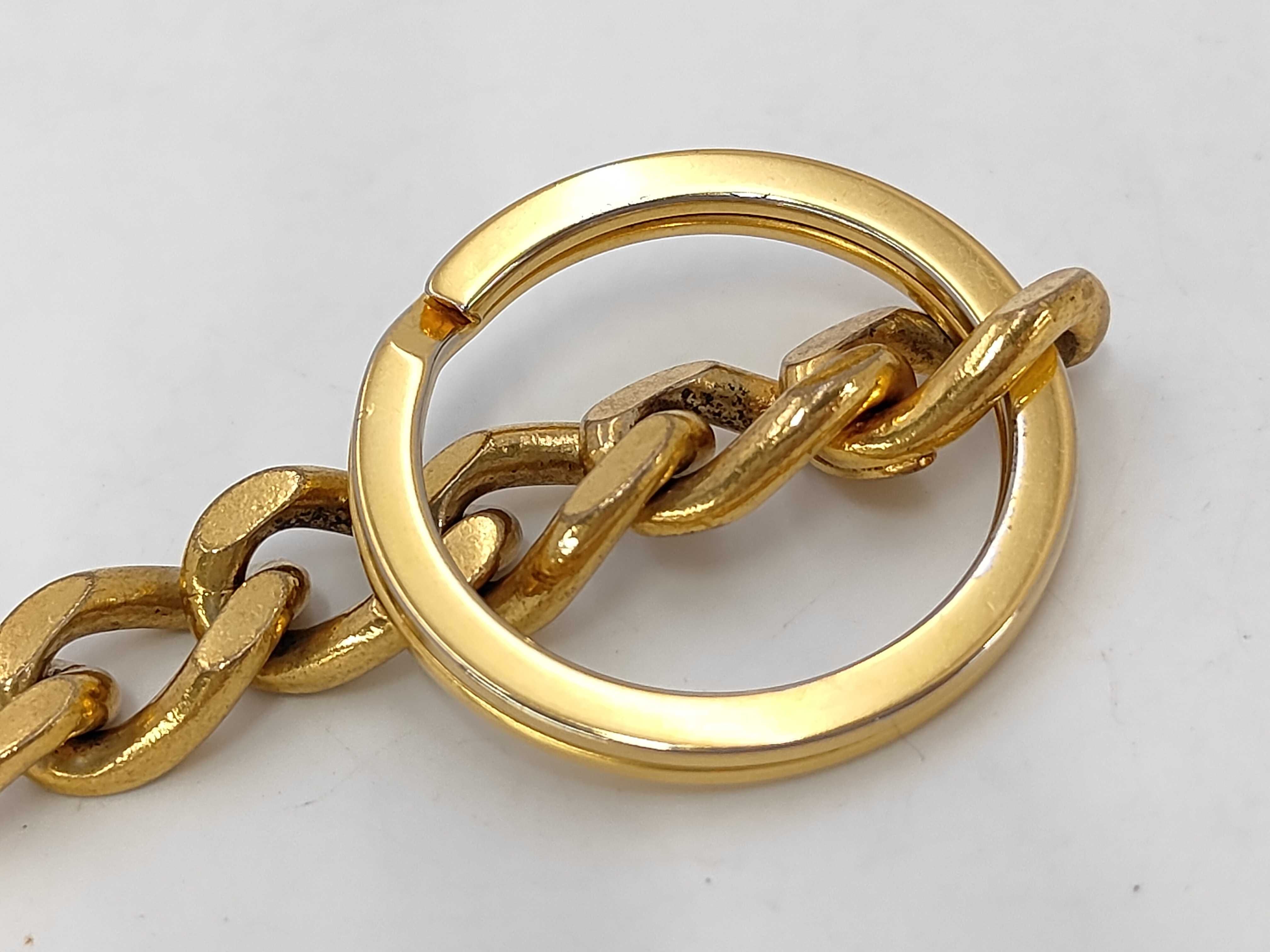 key ring gold key case/key chain — view 4