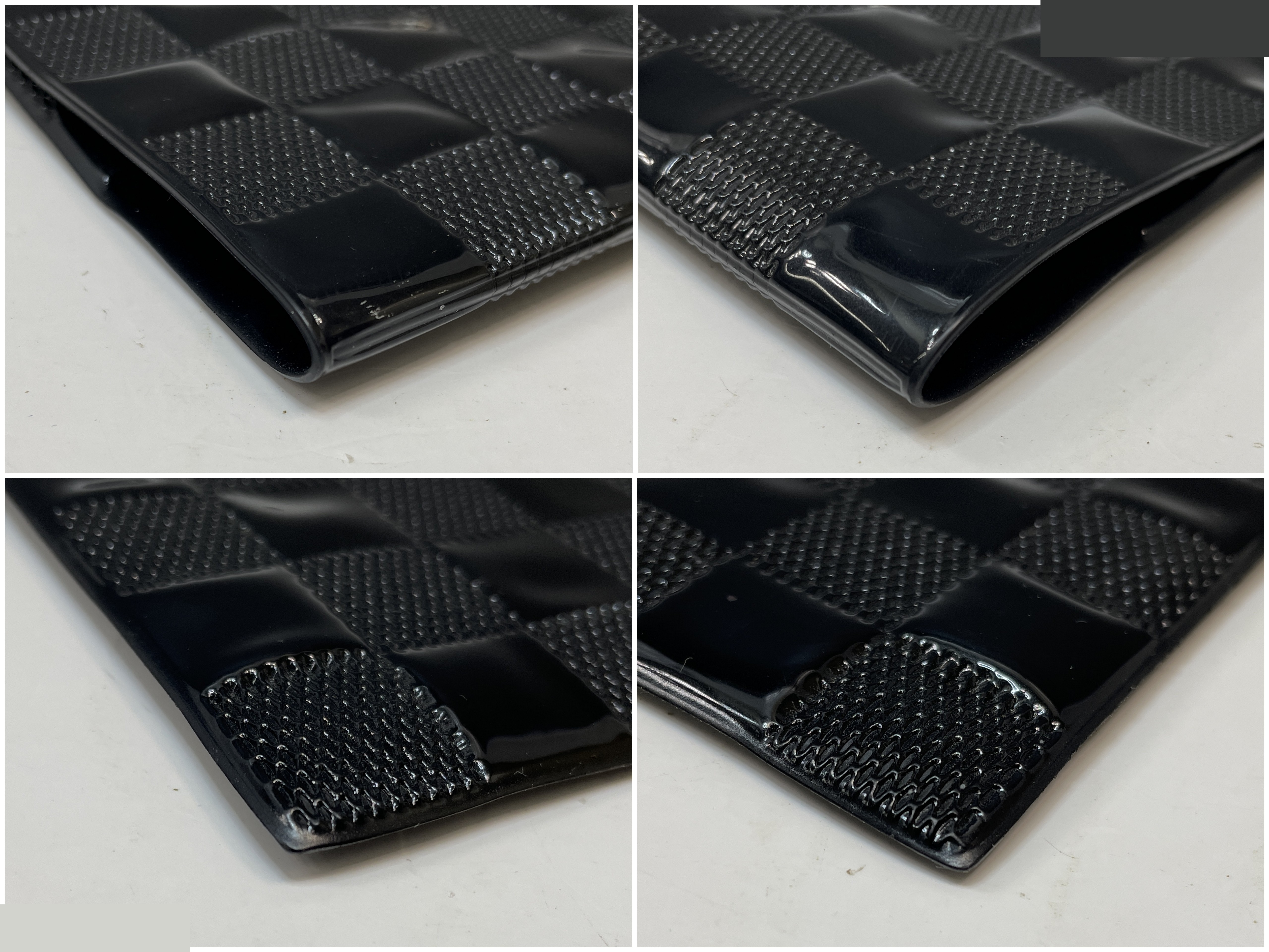 Unused, not for sale: Damier Vernis clutch bag, black. — view 7
