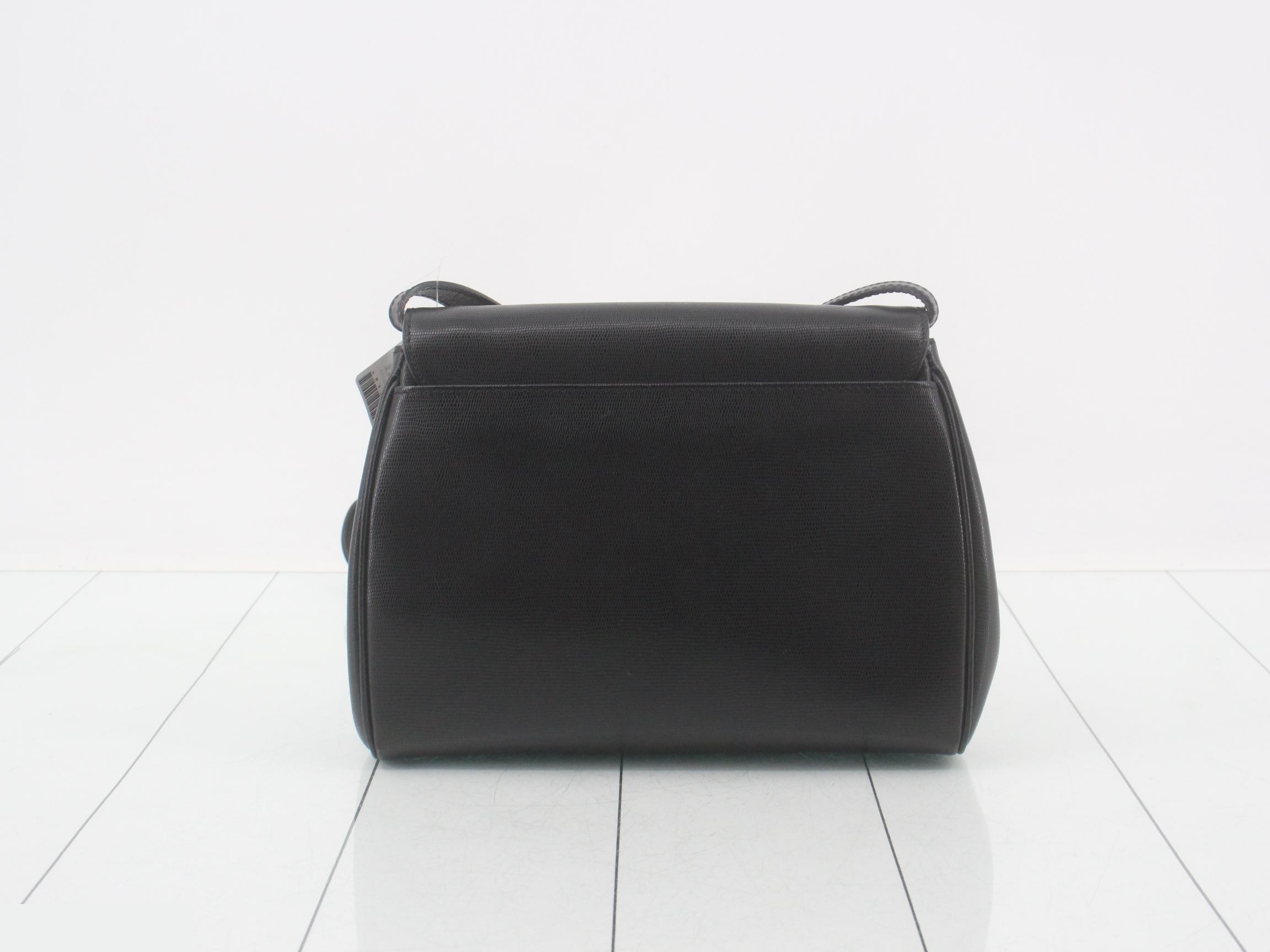 Shoulder bag, leather, black — view 2