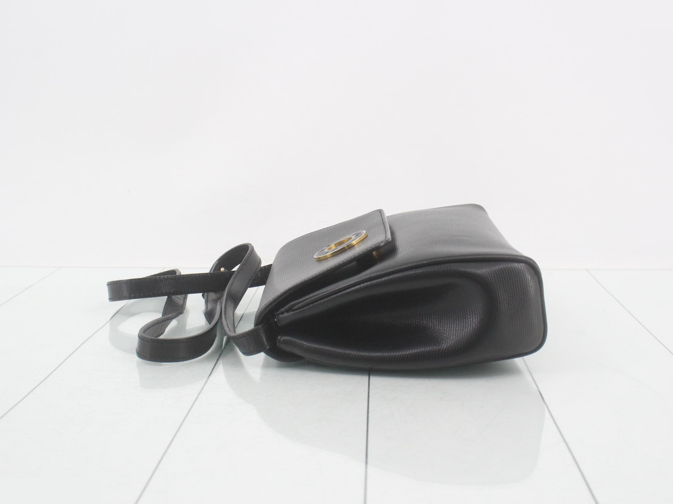 Shoulder bag, leather, black — view 4