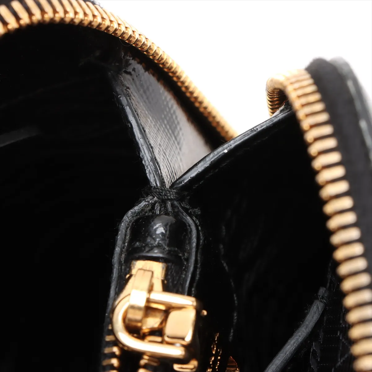 patent leather 2WAY handbag black — view 15