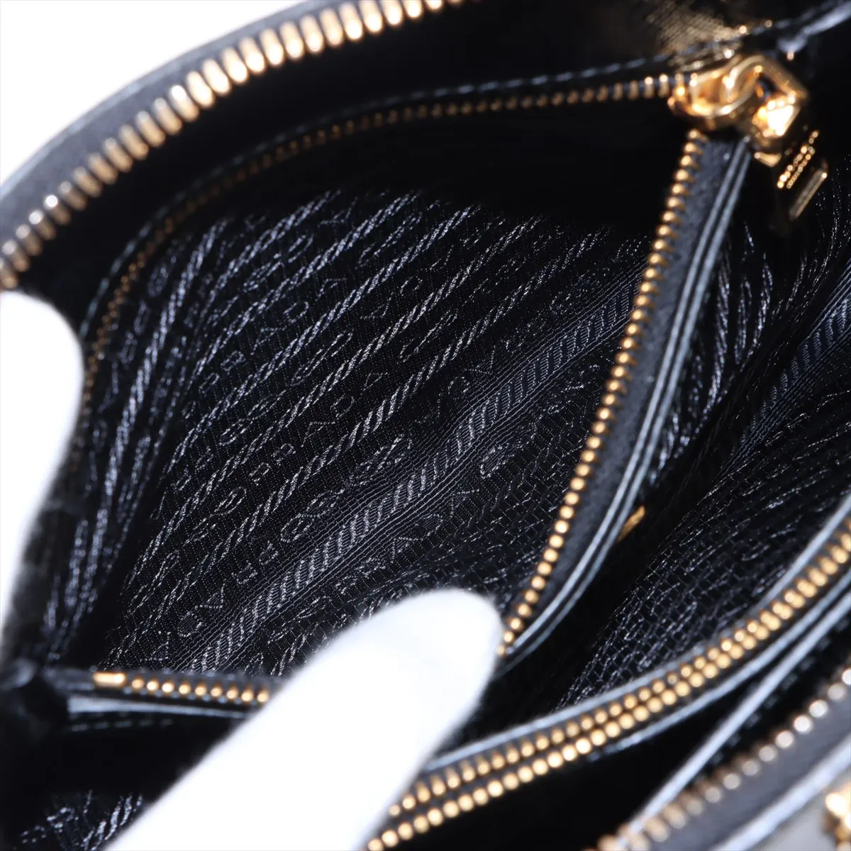 patent leather 2WAY handbag black — view 10