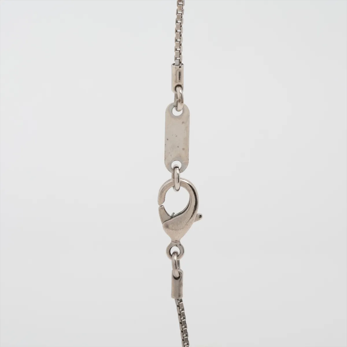 Anagram Necklace, Metal, Silver, — view 3