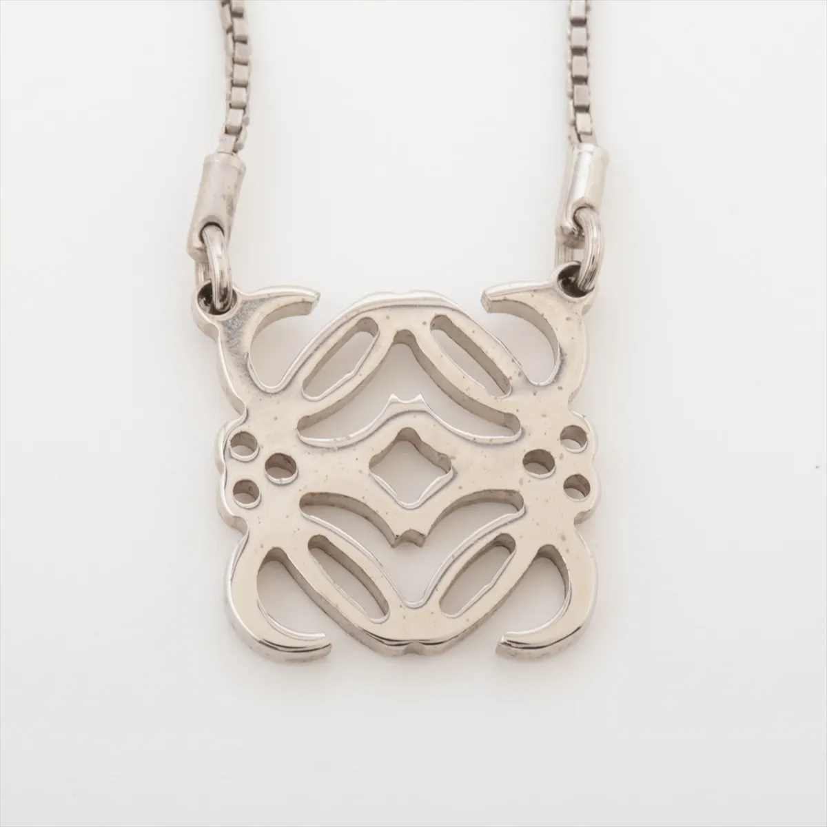 Anagram Necklace, Metal, Silver, — view 4