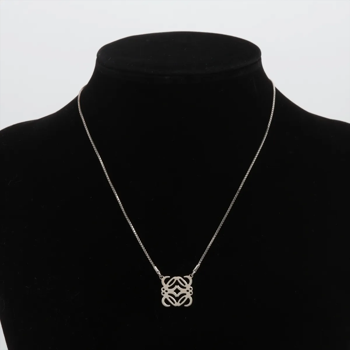 Anagram Necklace, Metal, Silver, — view 5