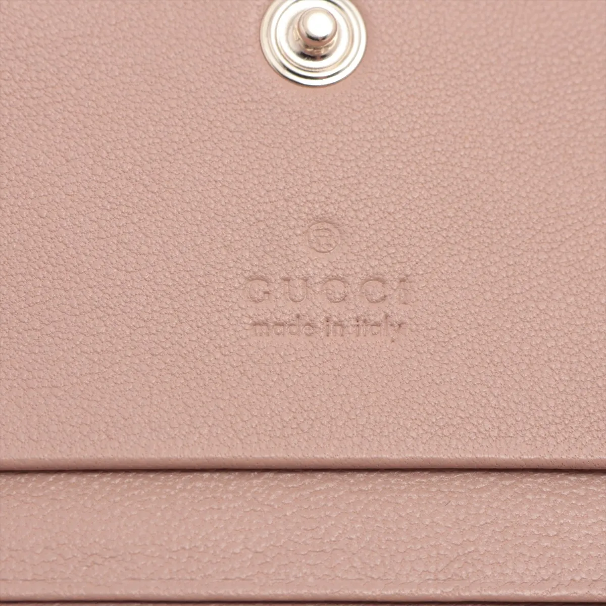 Double G 466492 Leather Compact Wallet Beige — view 6