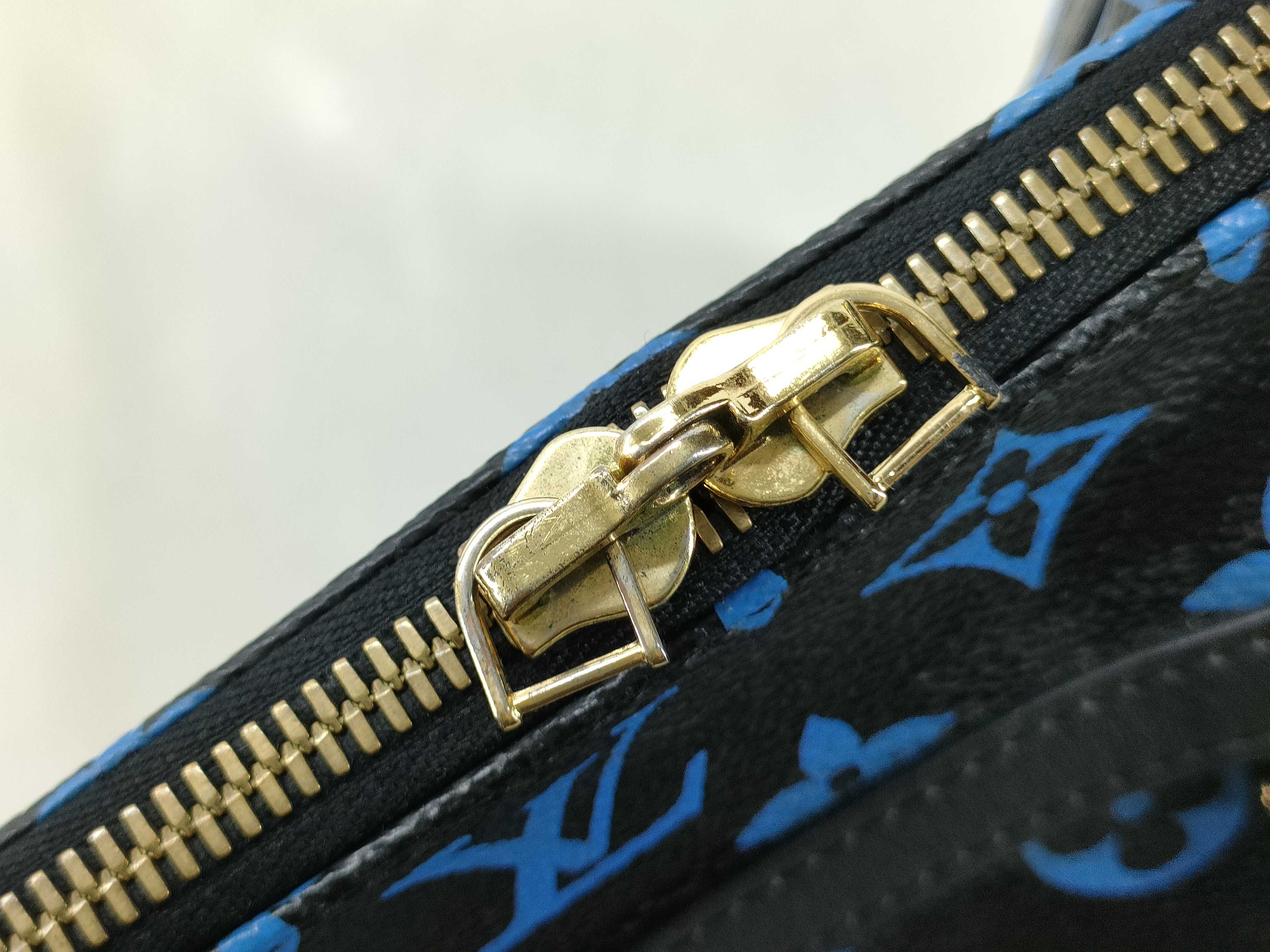 LV Monogram Speedy Amazon PM M42208 FO0136 Boston Bag with Name Tag — view 9