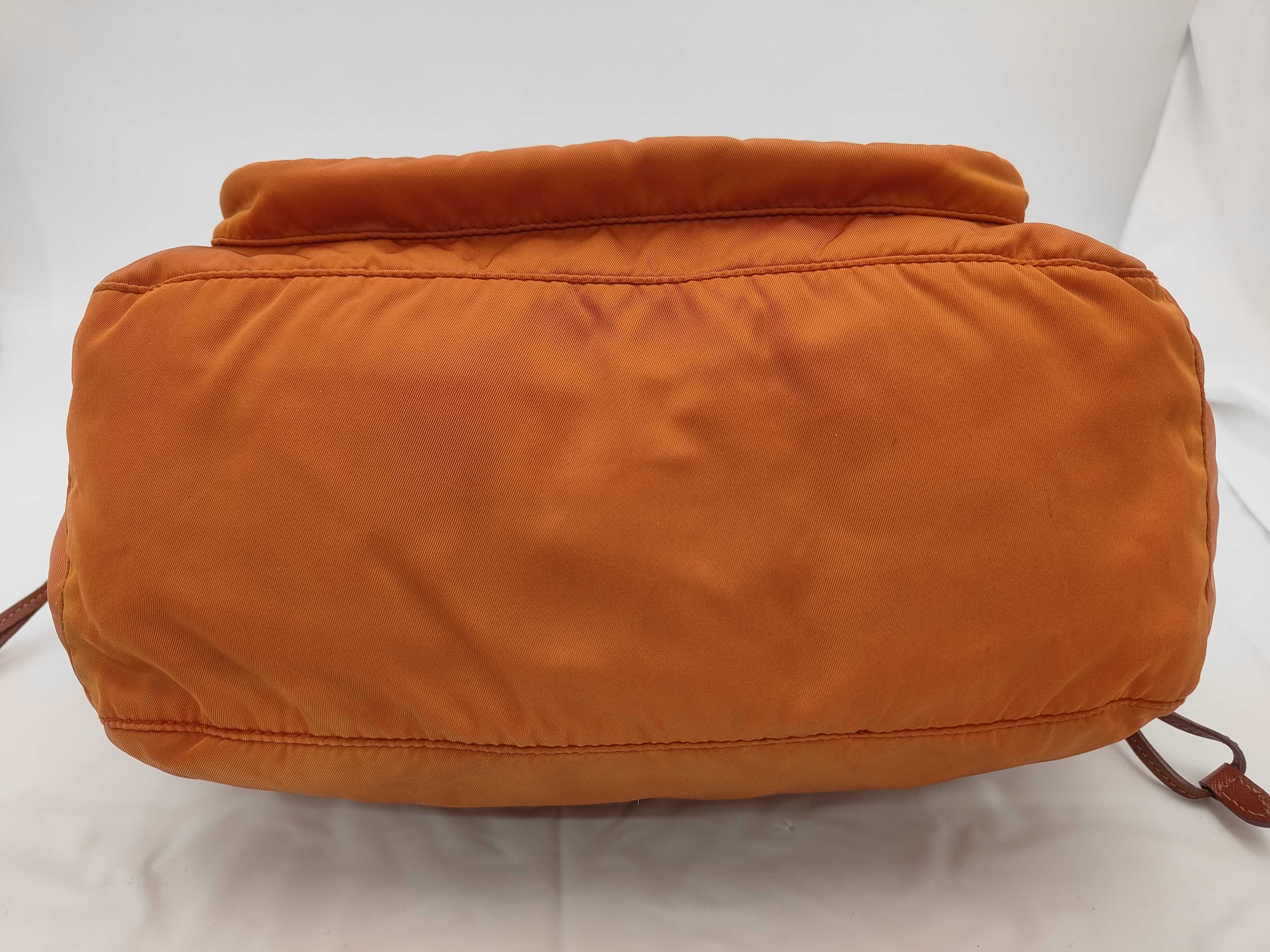 Nylon Shoulder Bag, Orange — view 4