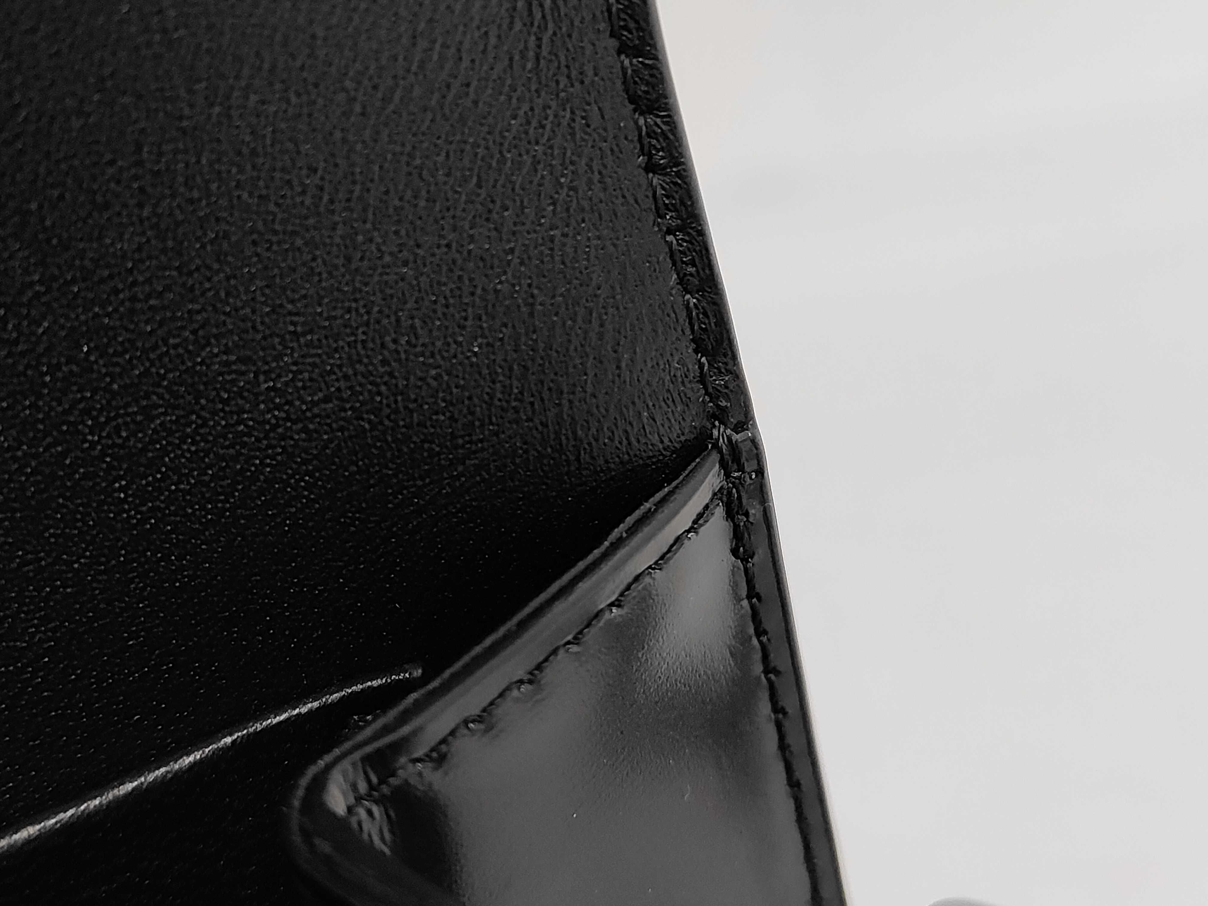 Classic Triomphe Shoulder Bag, Calfskin, Black, Gold Hardware — view 10