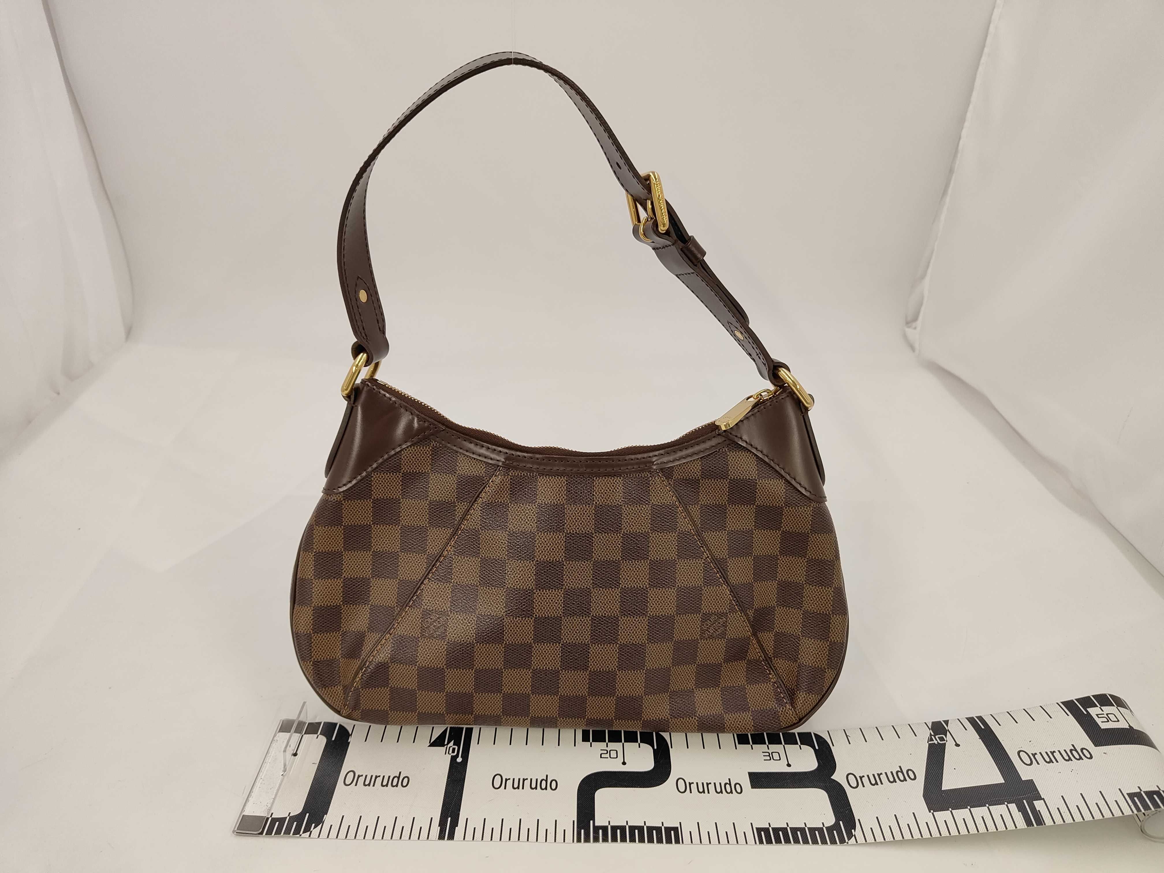 Damier Thames PM Shoulder Bag (Brown, N48180) — view 2