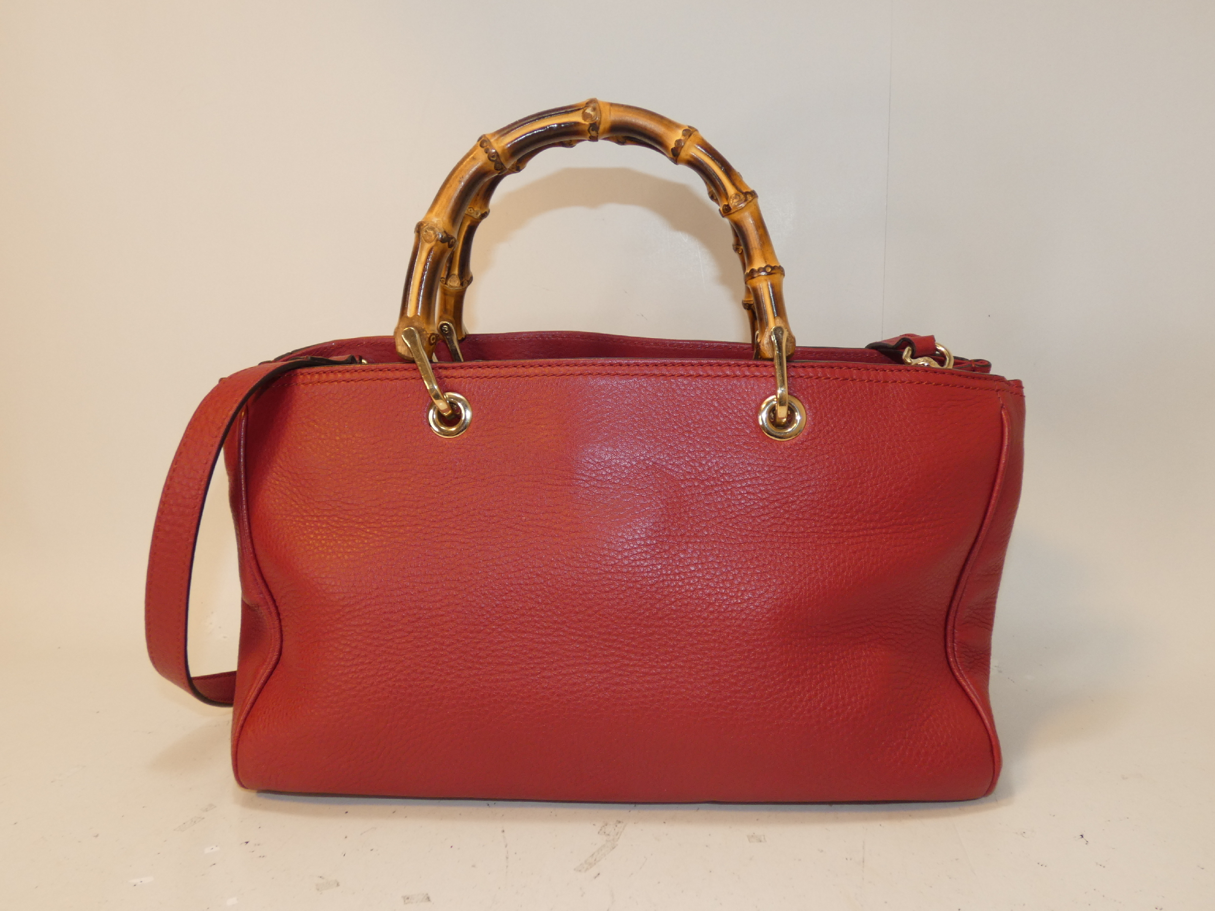 2-way Bamboo Leather Swing Hand Shoulder Bag — view 2