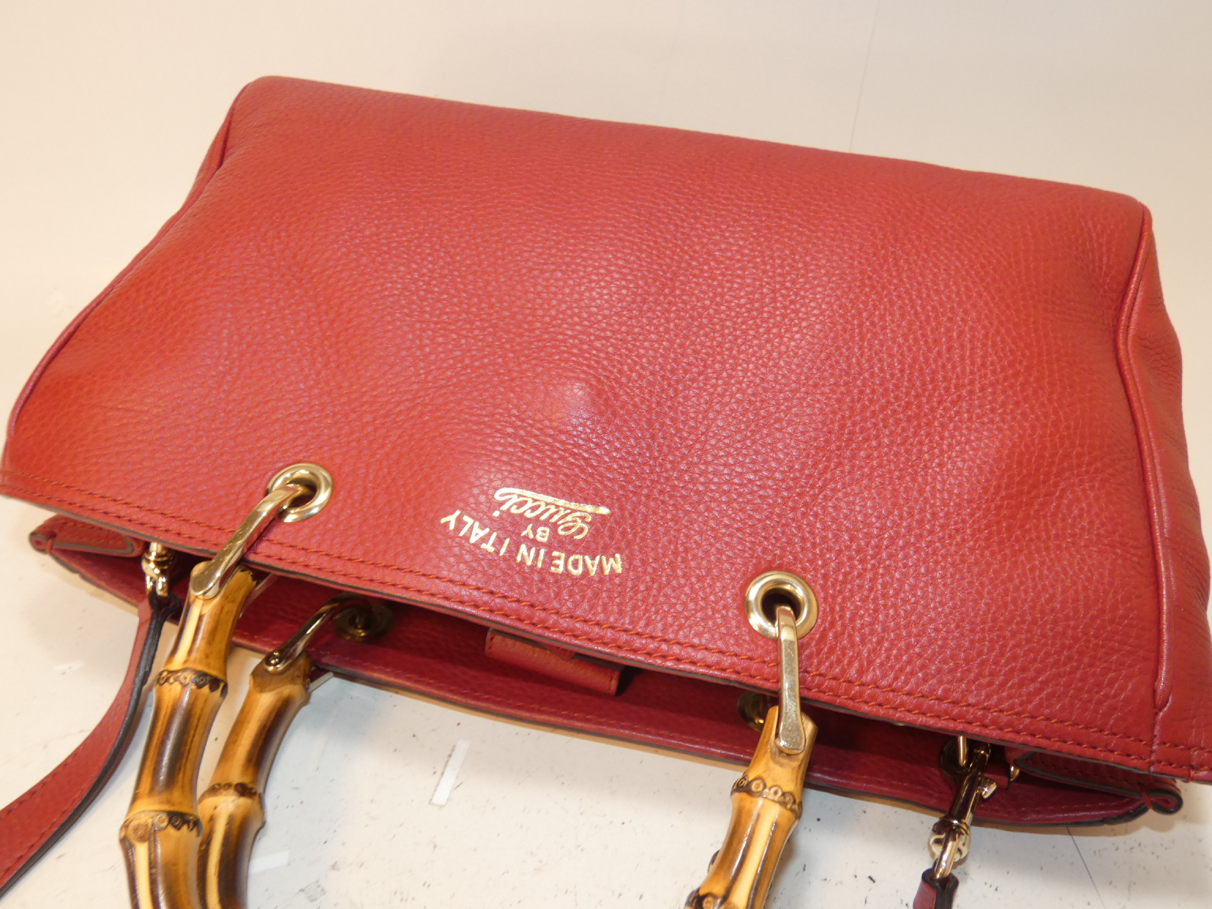 2-way Bamboo Leather Swing Hand Shoulder Bag — view 3